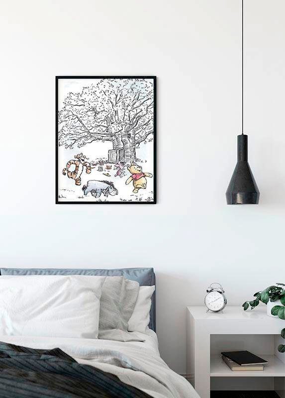 Komar Bild »Winnie the Pooh Playground«, Disney, (1 St.), Wandbild zur Dekoration im Kinderzimmer - ohne Rahmen