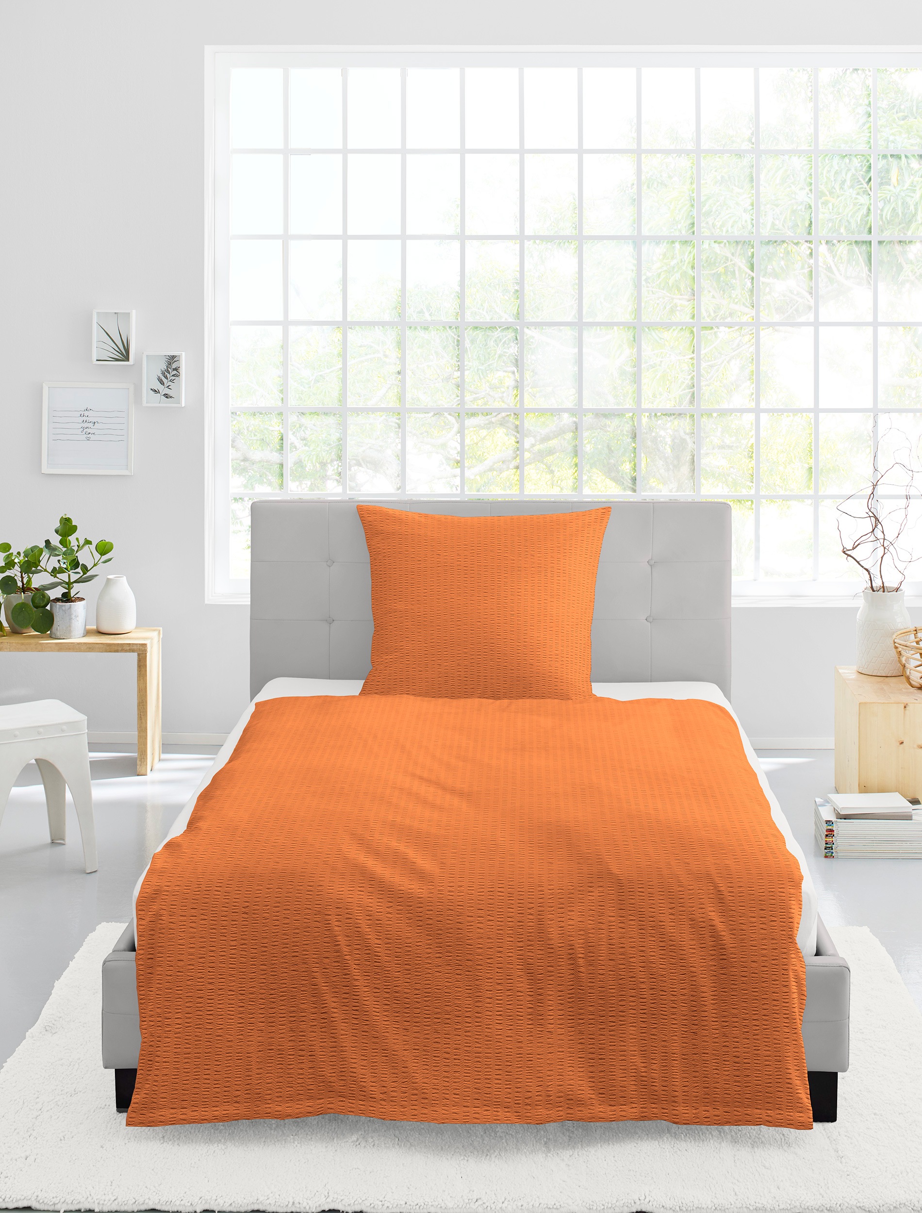 BIERBAUM Bettwäsche "Chic Uni" 2 Stk. Schickes Unidesign: Modern und elegant für jedes Schlafzimmer