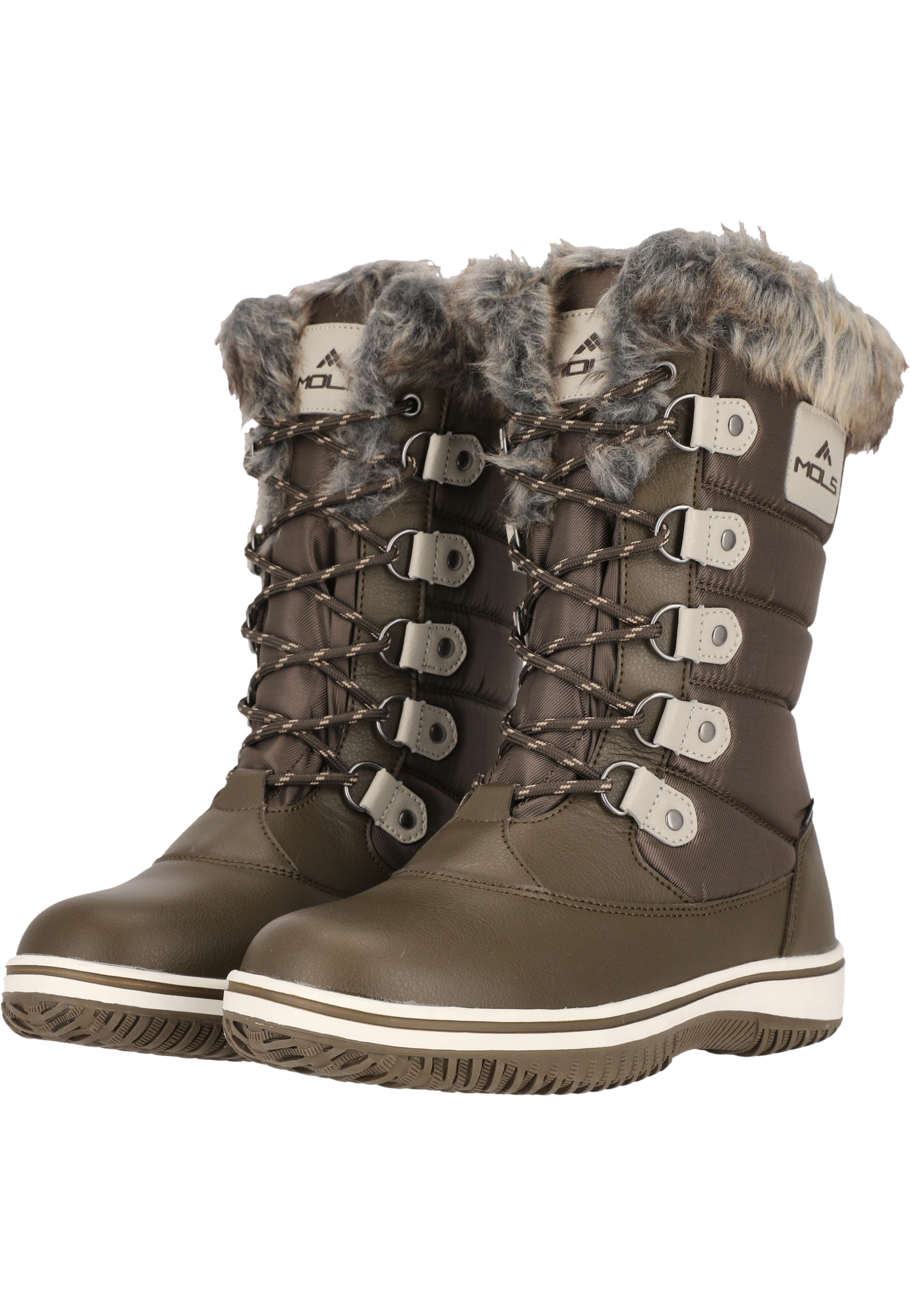 MOLS Stiefel »Enfield«, mit modischem Kunstfell-Besatz