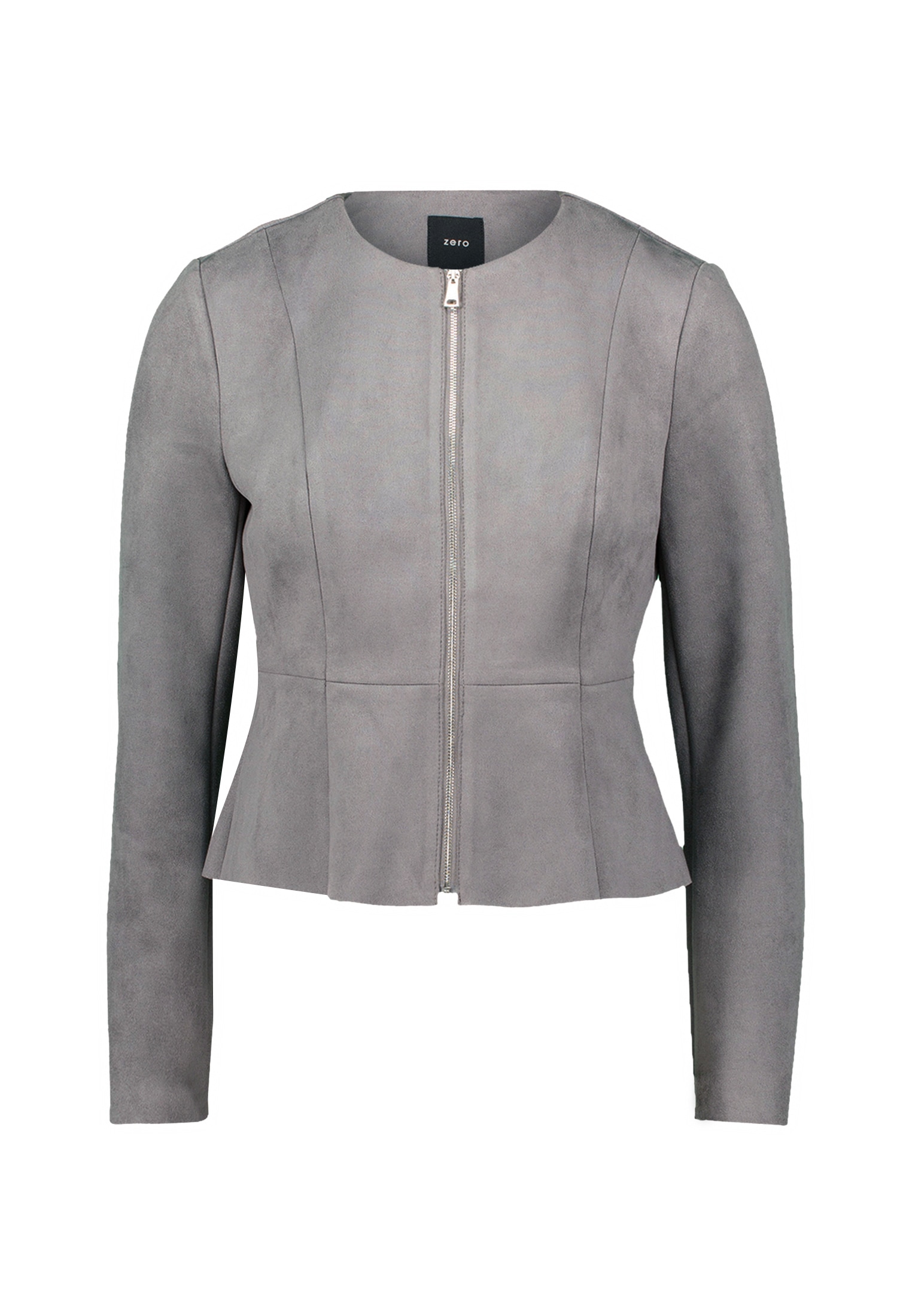Zero Jackenblazer »zero Damen Blazer Wildlederoptik«, Plain/ohne Details