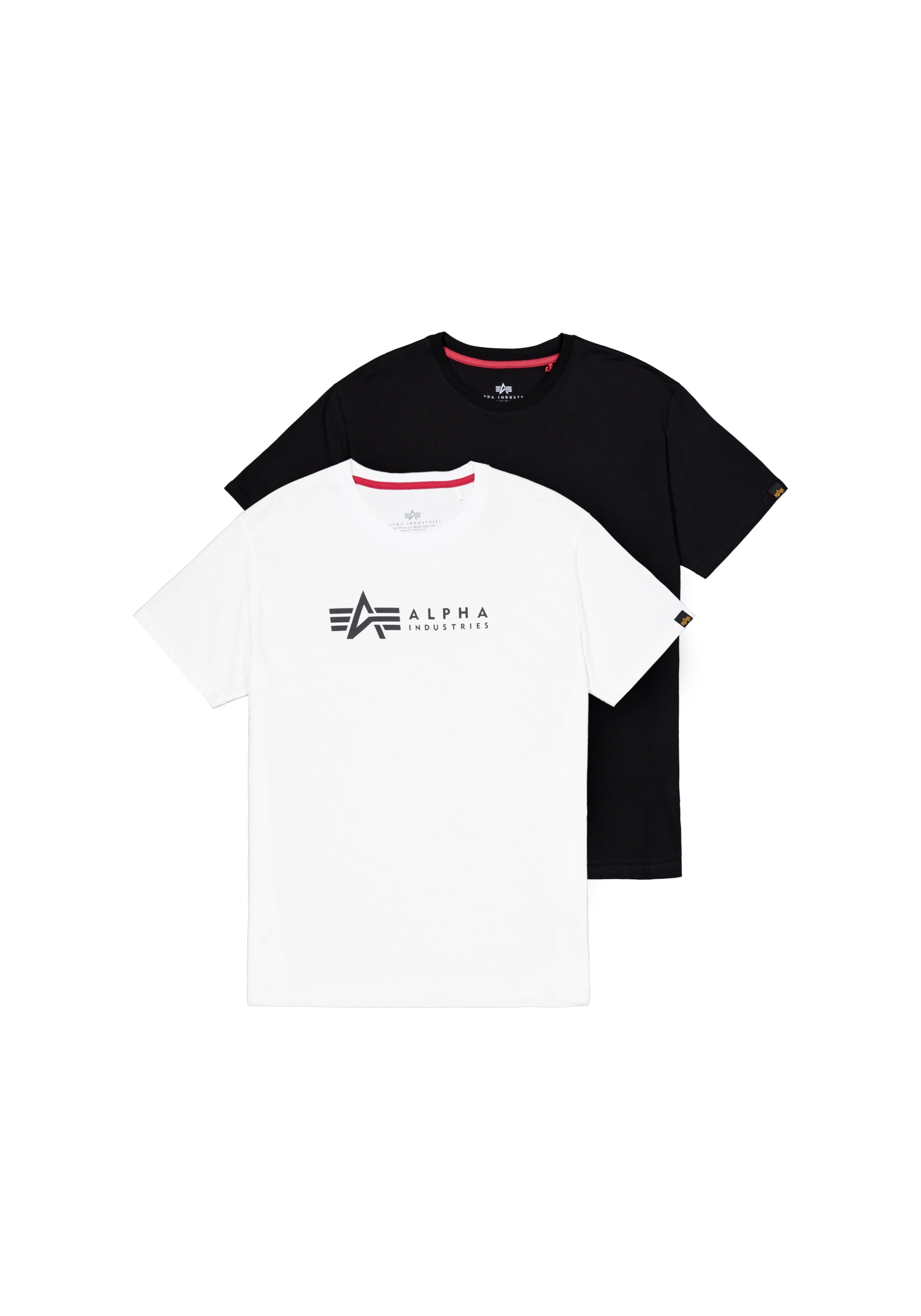 Alpha Industries Rundhalsshirt "Label T 2 Pack", (Packung, 2 tlg., 2er-Pack günstig online kaufen