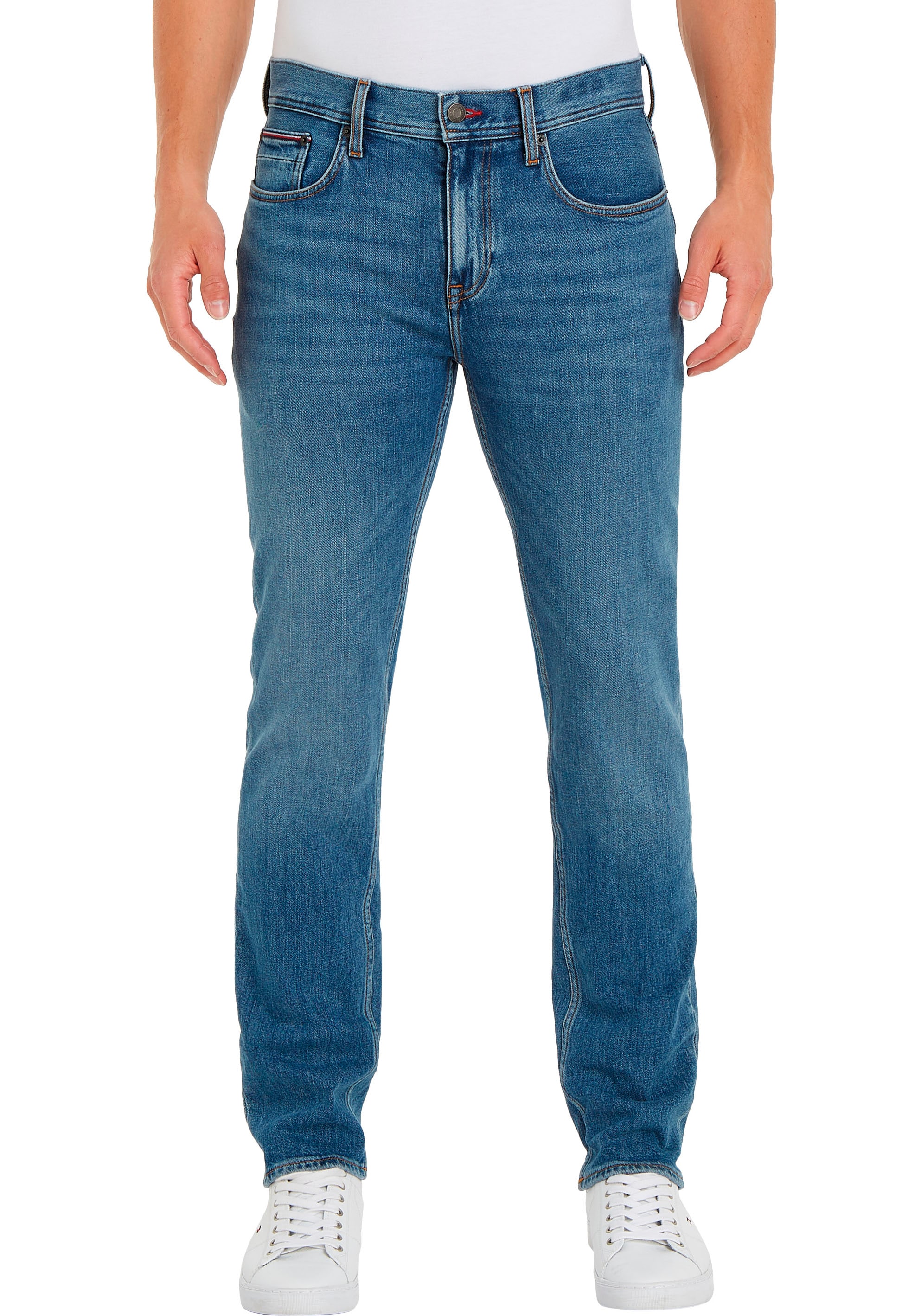 Tommy Hilfiger Straight-Jeans "STRAIGHT DENTON STR CREST INDIGO" günstig online kaufen