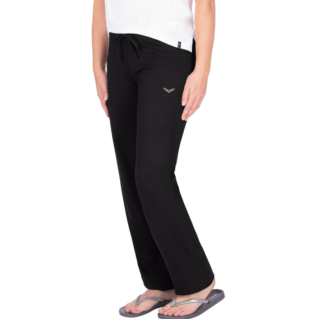 Trigema Jerseyhose »TRIGEMA Hüfthose aus Biobaumwolle«, (1 tlg.)