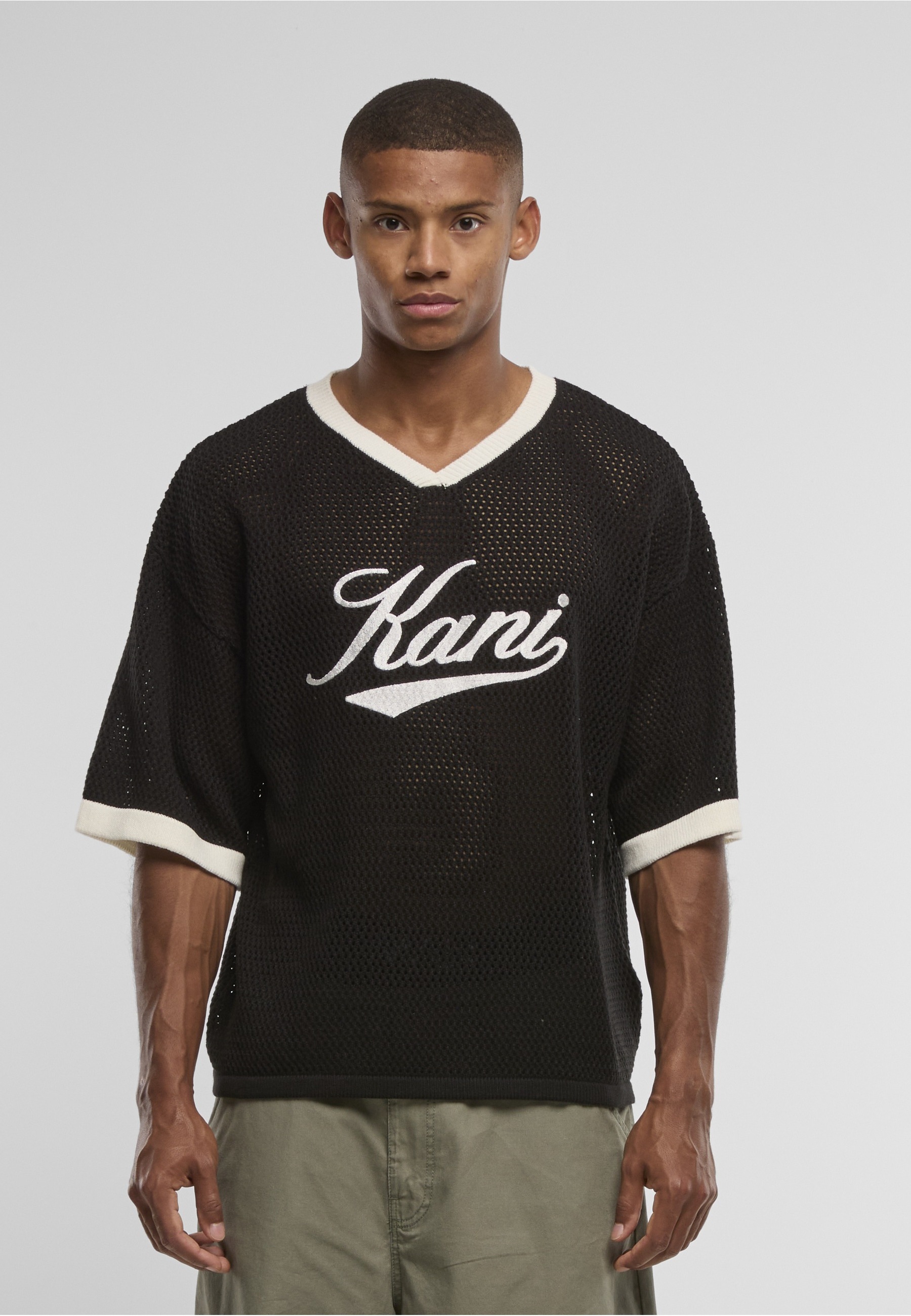 Karl Kani T-Shirt »Karl Kani Cursive Varsity Crochet Boxy T-Shirt« 1