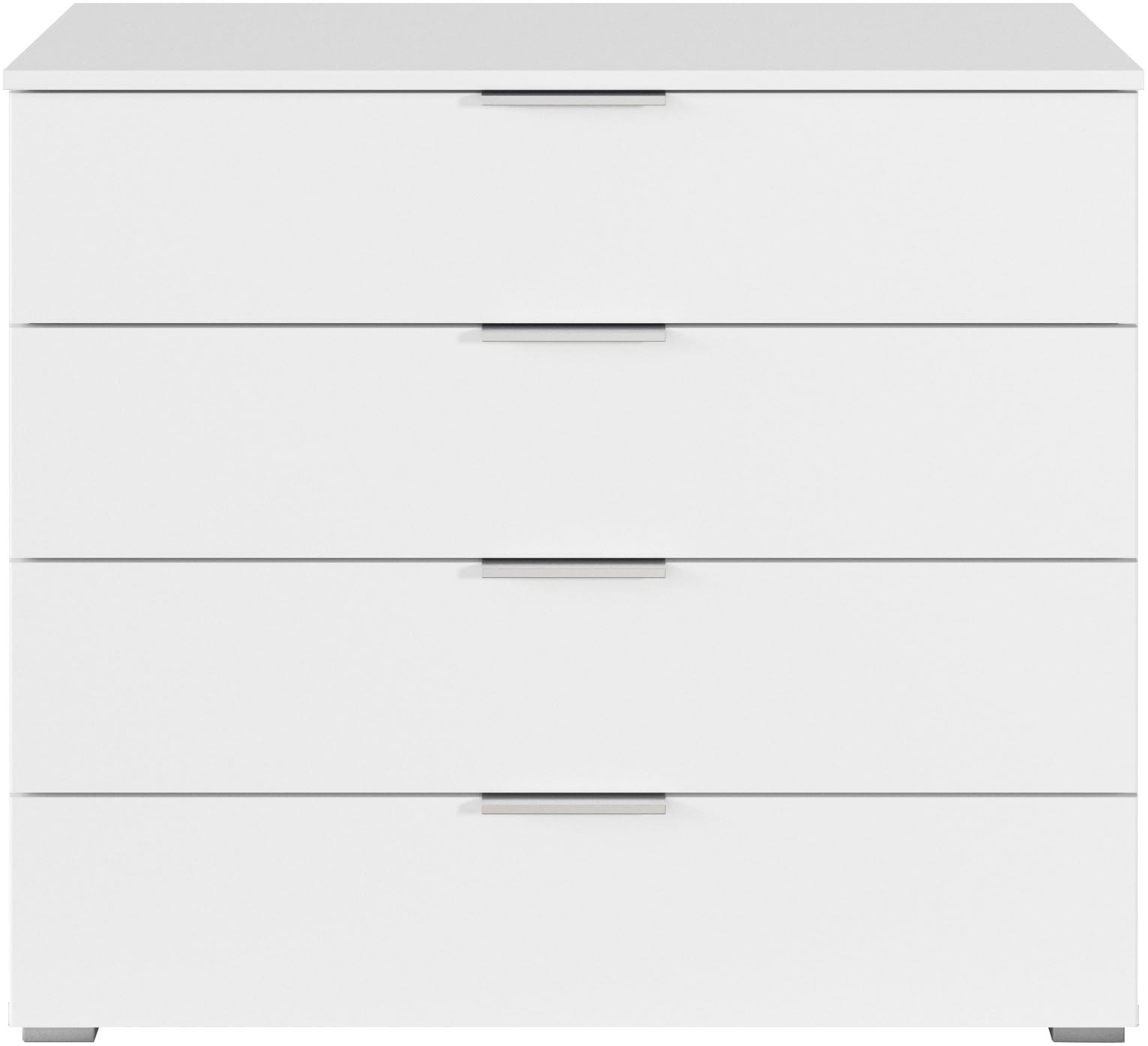 rauch Schubkastenkommode »Sideboard Schubladenkommode AGORDO mit Dekor- oder Hochglanzfront«, (in zwei Griff-Farben, Breite 80 cm), vier große und geräumige Schubladen mit viel Stauraum MADE IN GERMANY