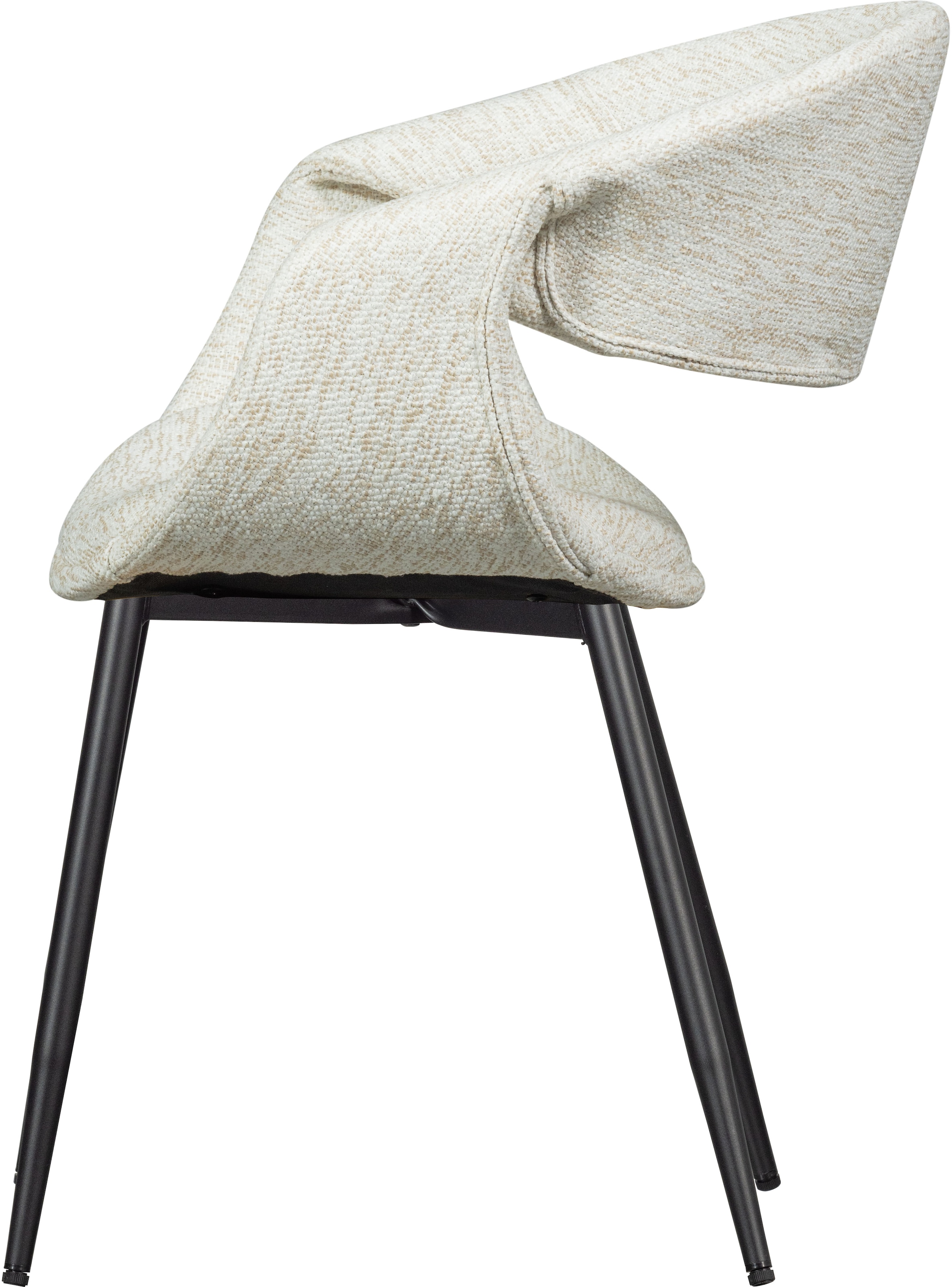 WOOOD Esszimmerstuhl »Yossi mit Armlehnen und Gewebtem Bezug B 57 x T 57 x H 78 cm (2er-Set)« ()