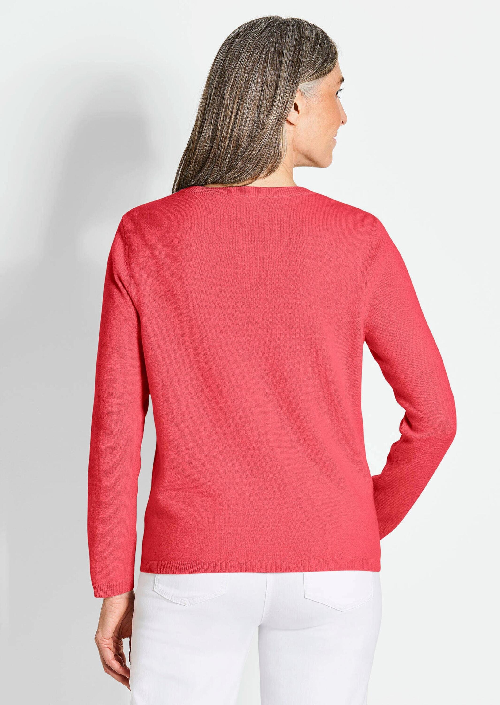GOLDNER Strickjacke »Kaschmirstrickjacke mit Rundhalsausschnitt Kaschmirstrickjacke mit Rundhalsausschnitt«