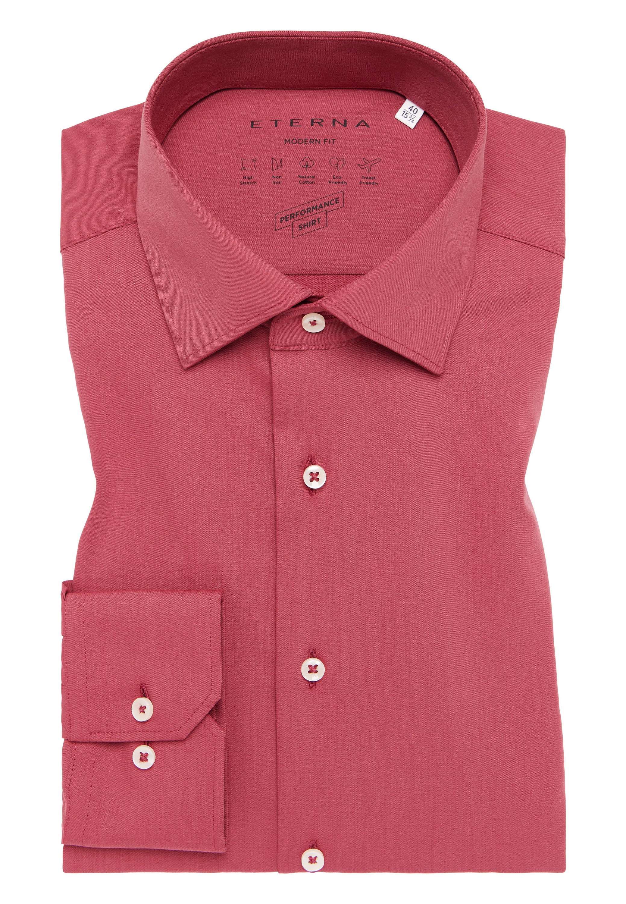 Eterna Langarmhemd »MODERN FIT«, NON IRON (bügelfrei)