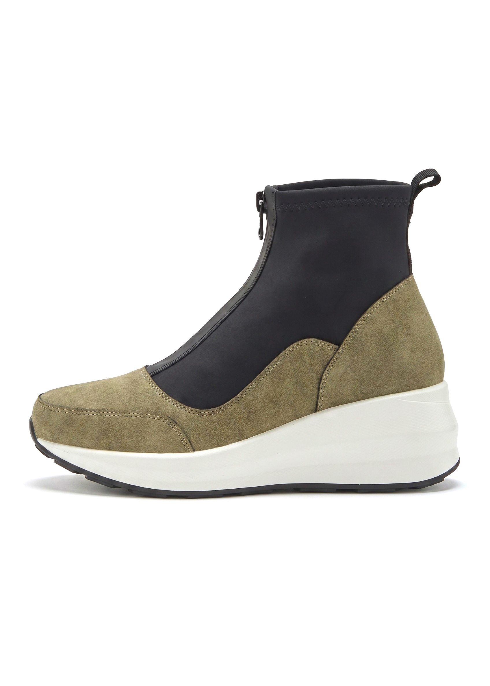 LASCANA Stiefelette »Sneaker, Keilstiefelette, Freizeitschuh«  NEU mit innenliegendem Keilabsatz und Frontreißverschluss VEGAN