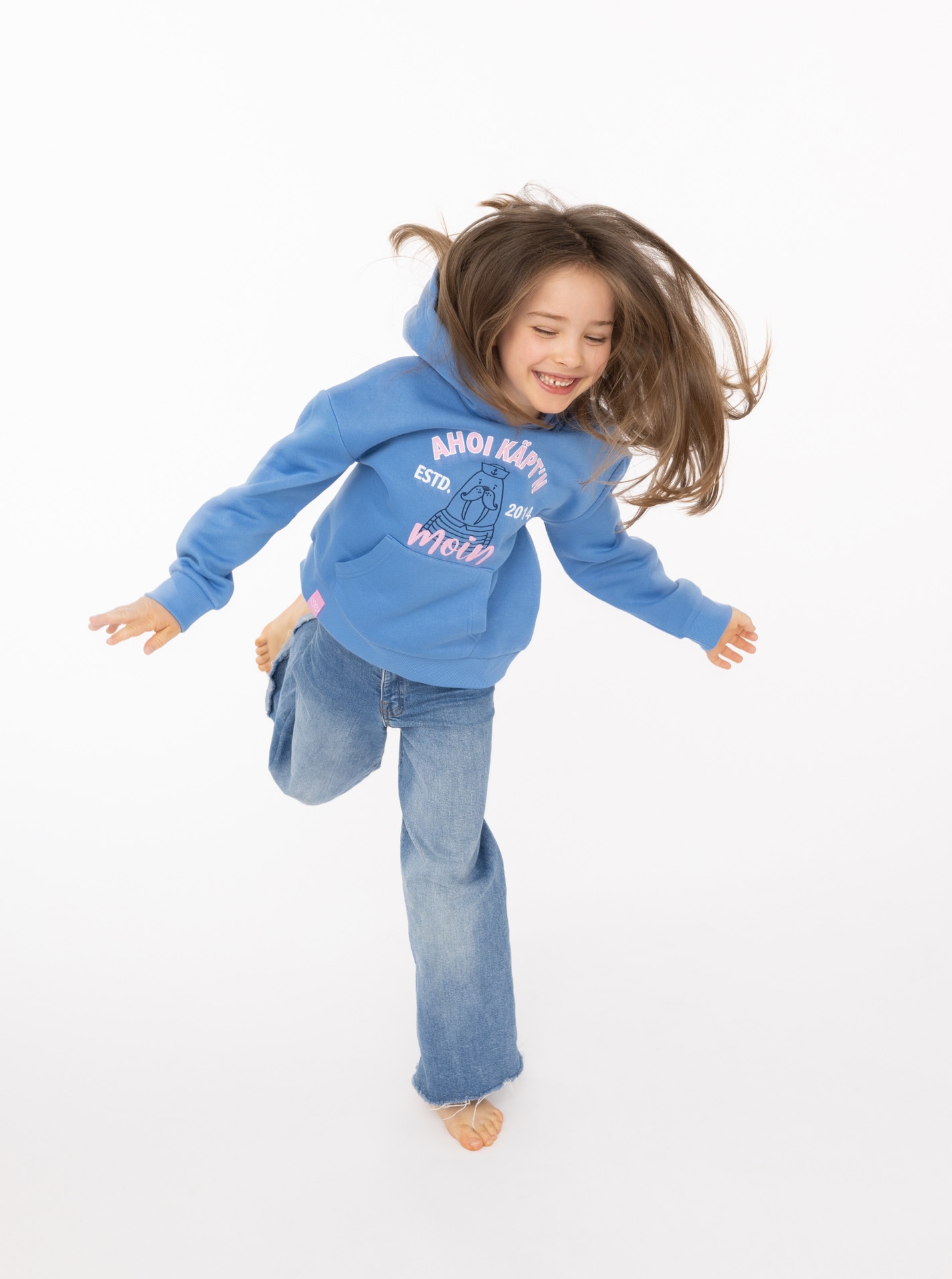 Zwillingsherz Hoodie »"Ahoi Käpt´n"« Mini-Me,mit süßem Seehund mit Kapitänsmütze und Schriftzug