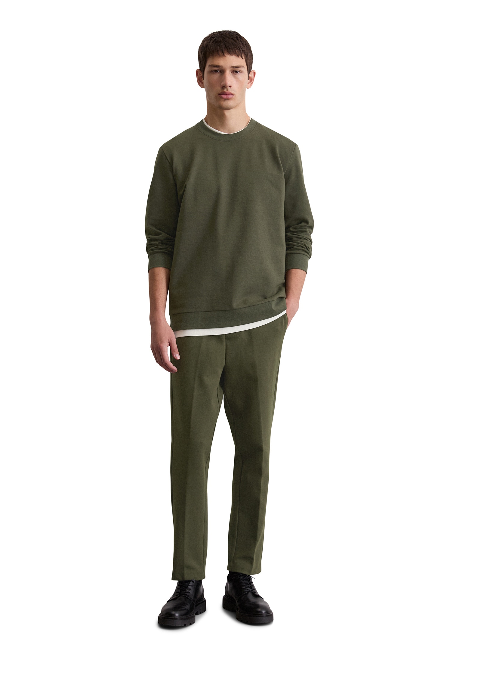 Marc O'Polo Sweatshirt »aus elastischem Bio-Baumwoll-Mix«
