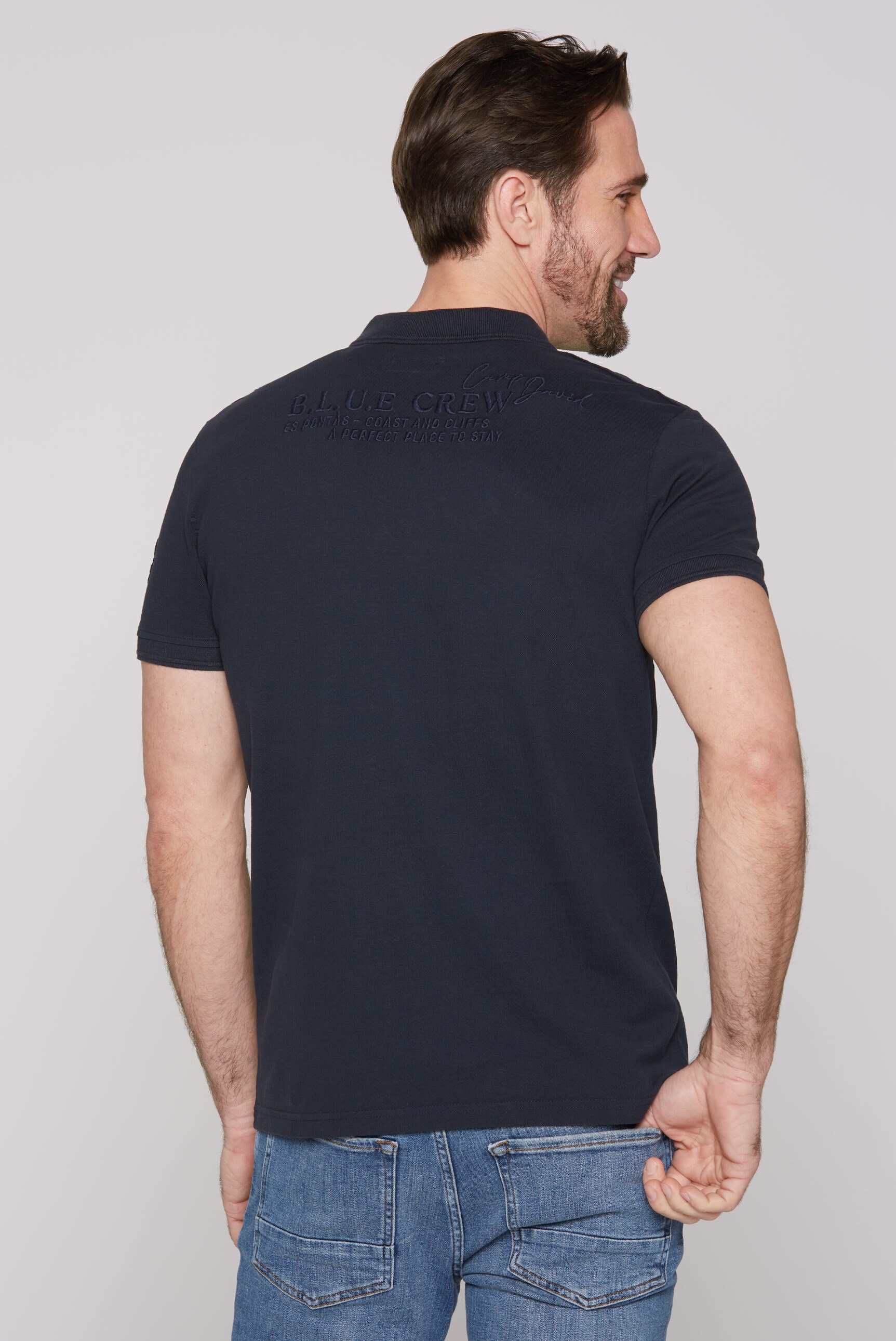 CAMP DAVID Poloshirt, aus Baumwolle