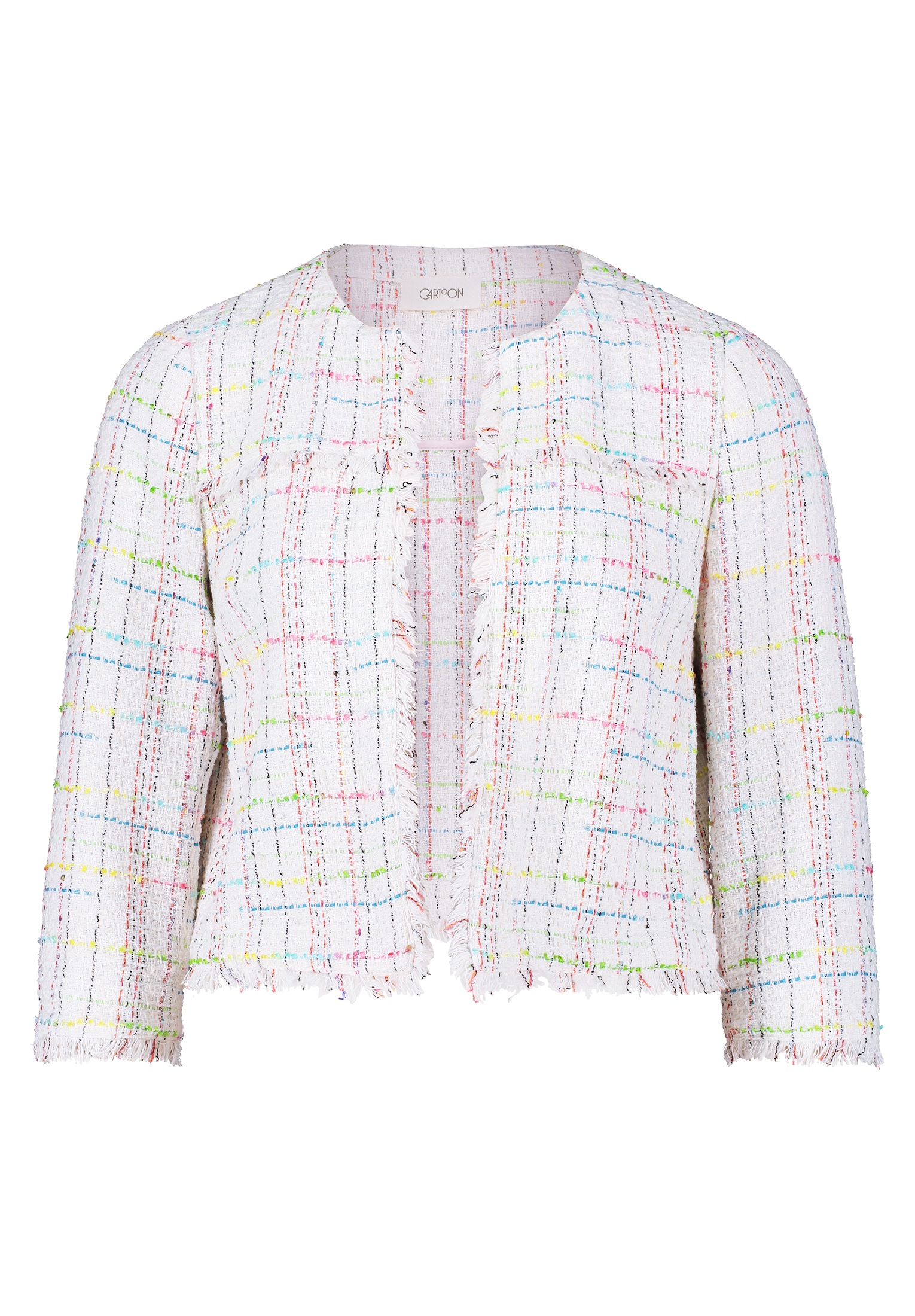 Cartoon Jackenblazer "Cartoon Damen Tweedblazer mit Fransen", Fransen günstig online kaufen