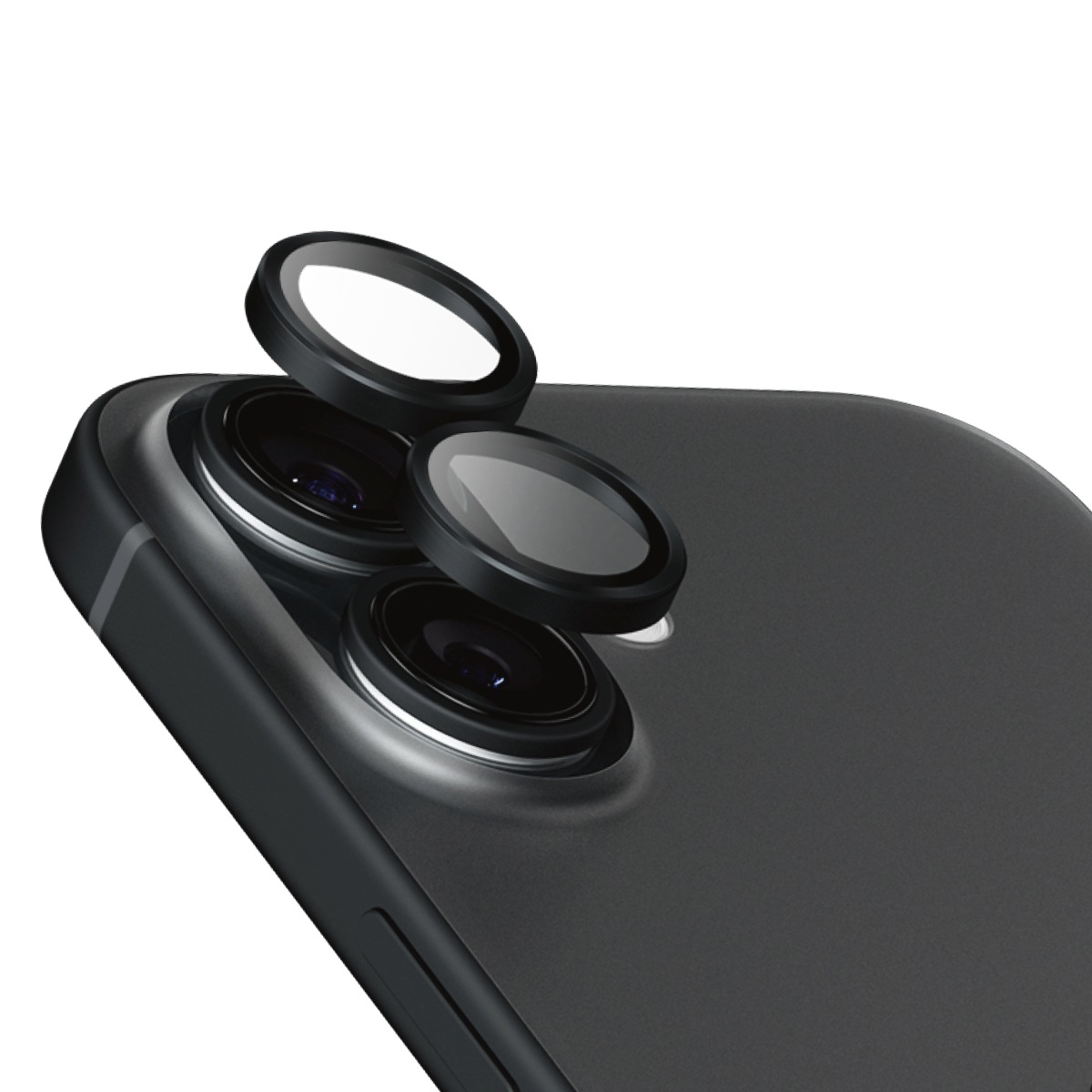 PanzerGlass Kameraschutzglas »Hoops Camera Lens Protection«, für Apple iPhone 16-Apple iPhone 16 Plus, (2 St.), Lens Cover, Schutzfolie, Schutzglas, kratz- & stoßfest