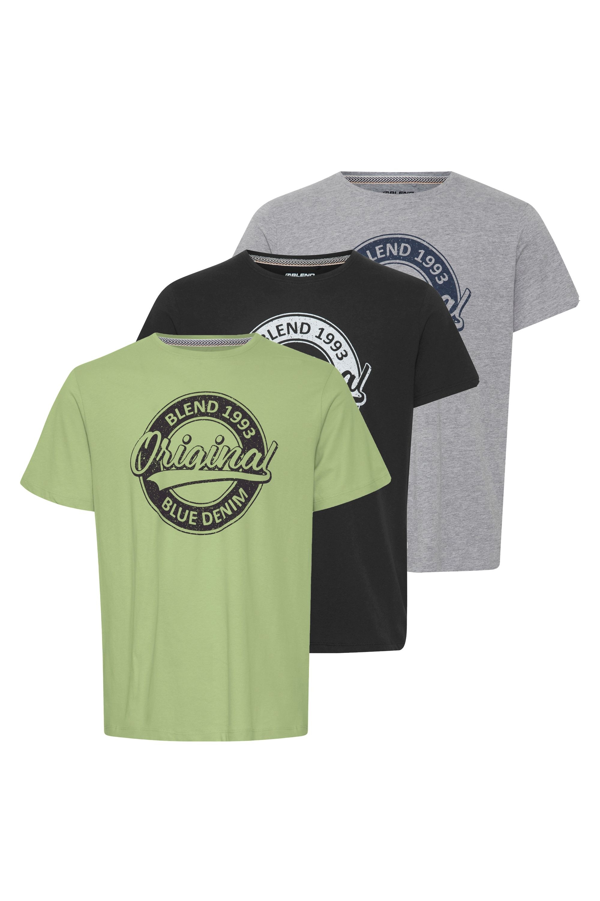 Blend T-Shirt "BHTee 3 Pack" Klassisches T-Shirt mit Rundhalsausschnitt günstig online kaufen