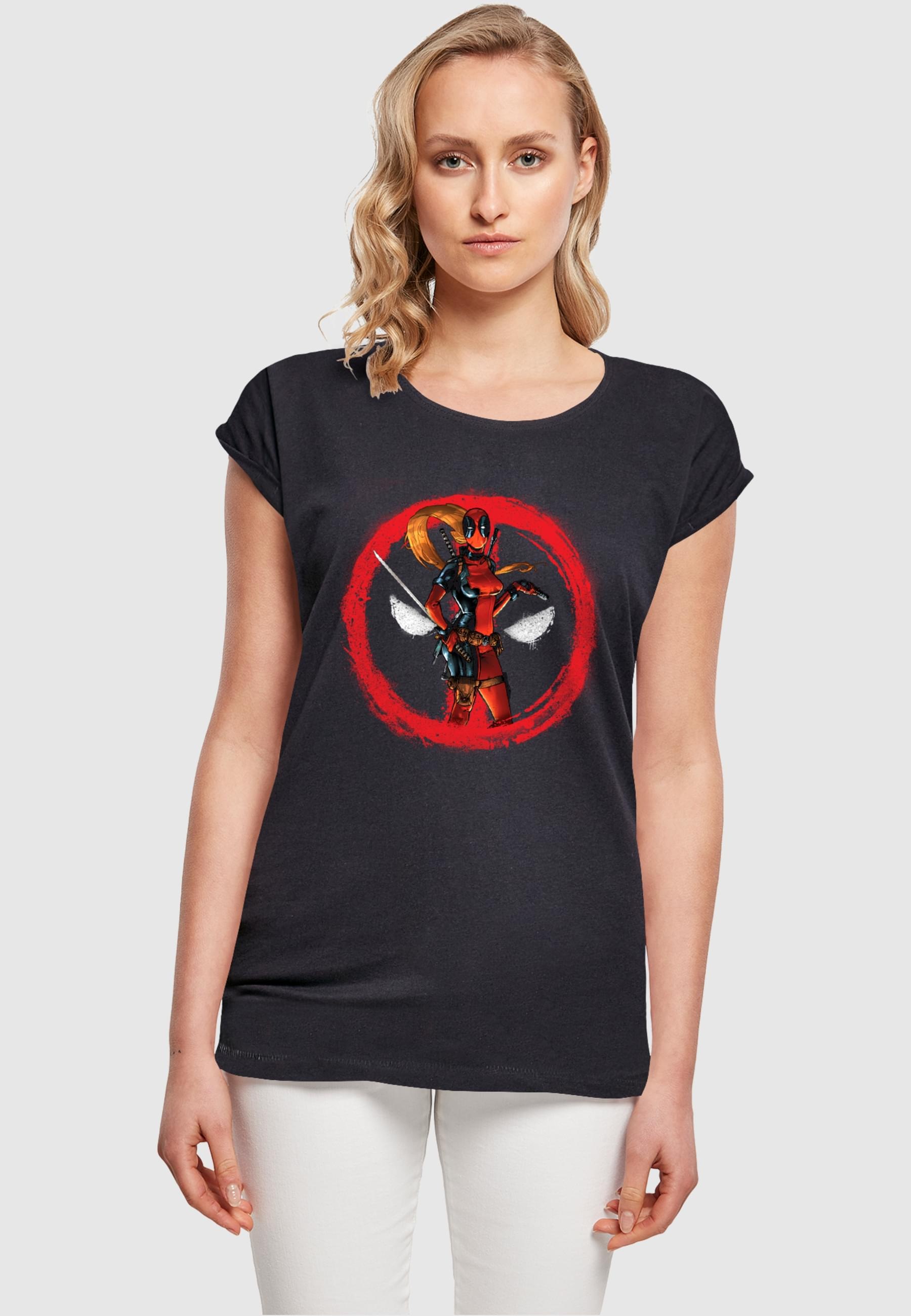 ABSOLUTE CULT T-Shirt "ABSOLUTE CULT Damen Ladies Deadpool - Lady Distresse günstig online kaufen