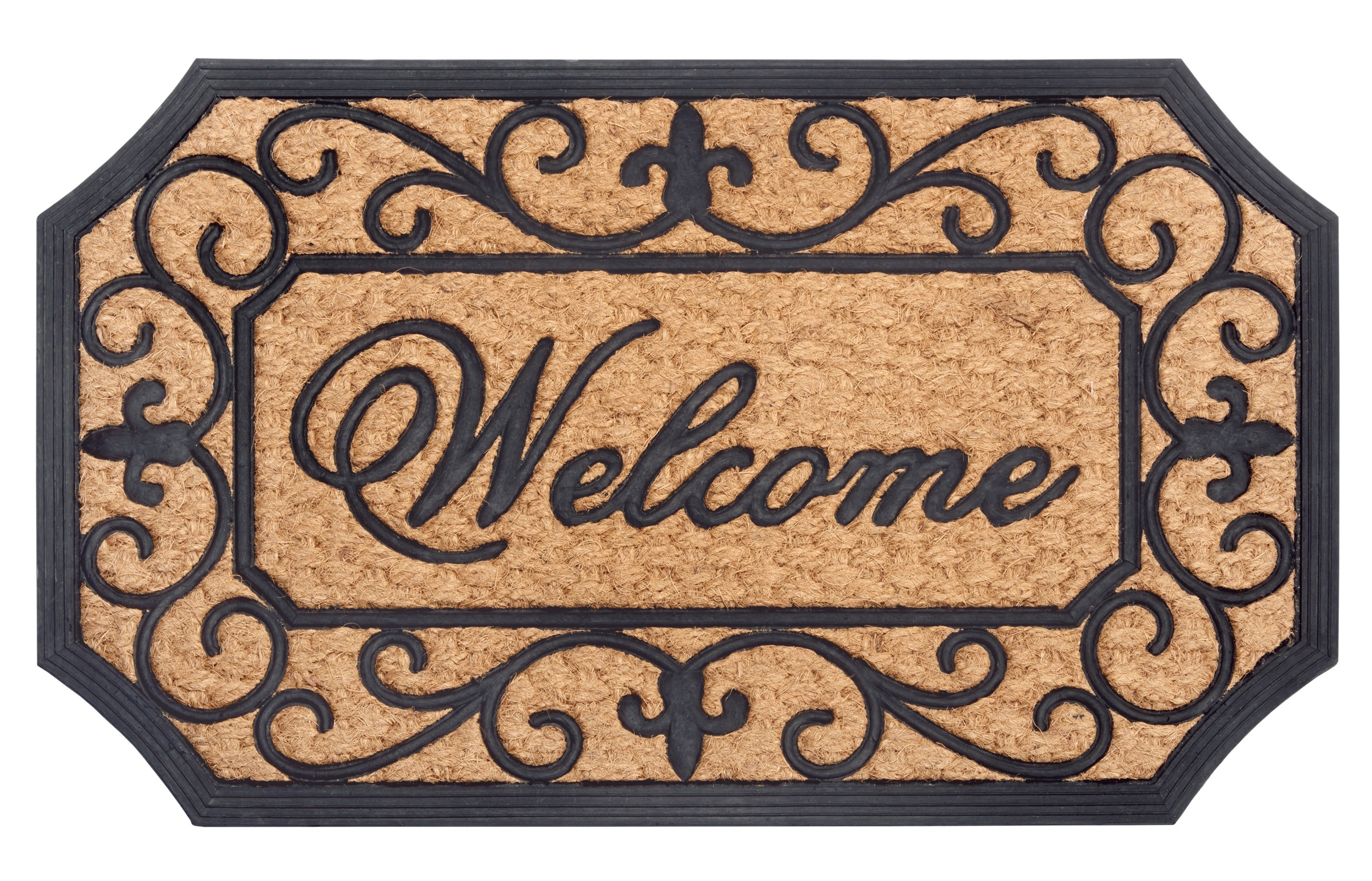 HANSE Home Fußmatte "Gummi-Kokos Braided Classic Welcome Ornament, Türmatte günstig online kaufen