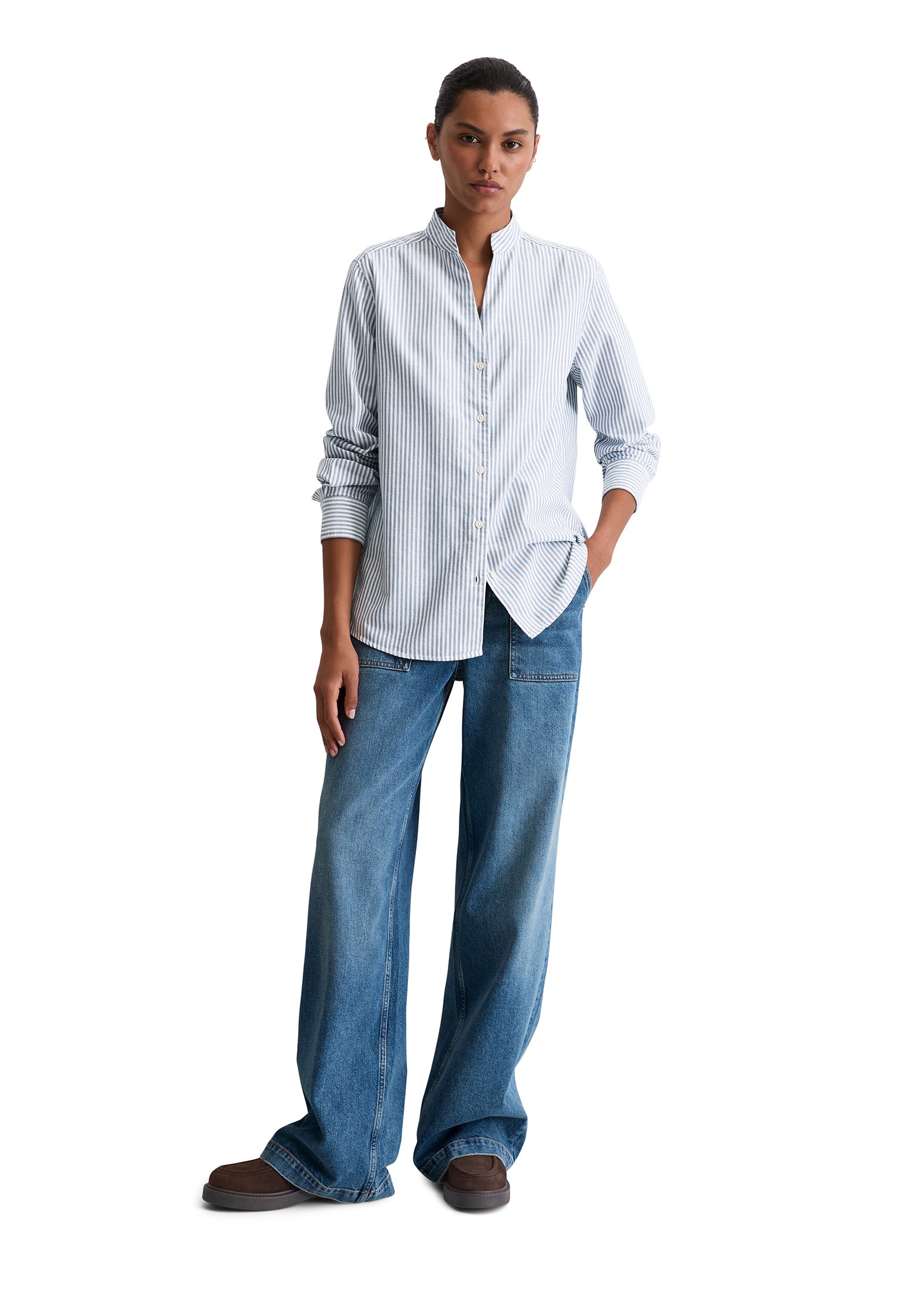 Marc O'Polo Langarmbluse »aus Oxford-Qualität«