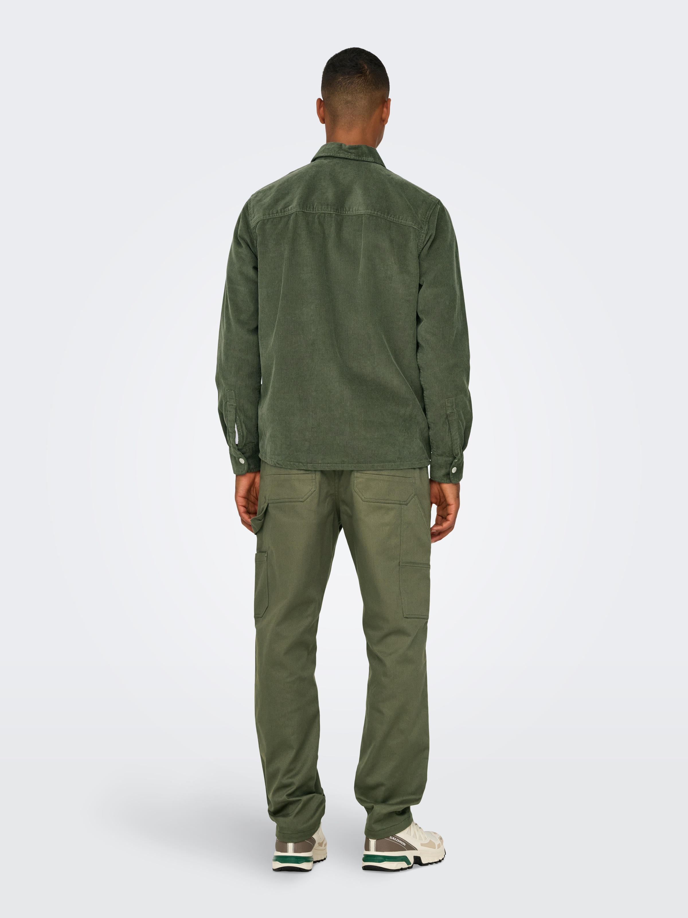 ONLY & SONS Langarmhemd »ONSALP 14W RLX 2PKT WASHD CORD LS ZIP«