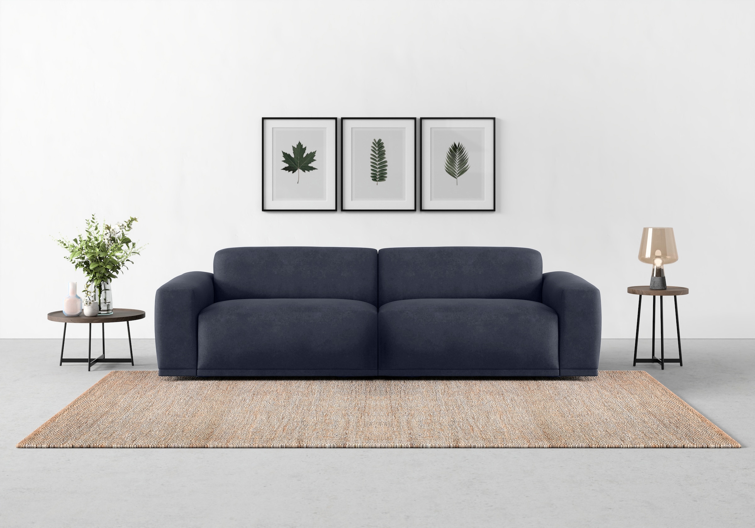 TRENDMANUFAKTUR Big-Sofa "Braga, mit hochwertigem Kaltschaum, Megasofa, in Cord erhältlich", modernes Big-Sofa, Couch mi