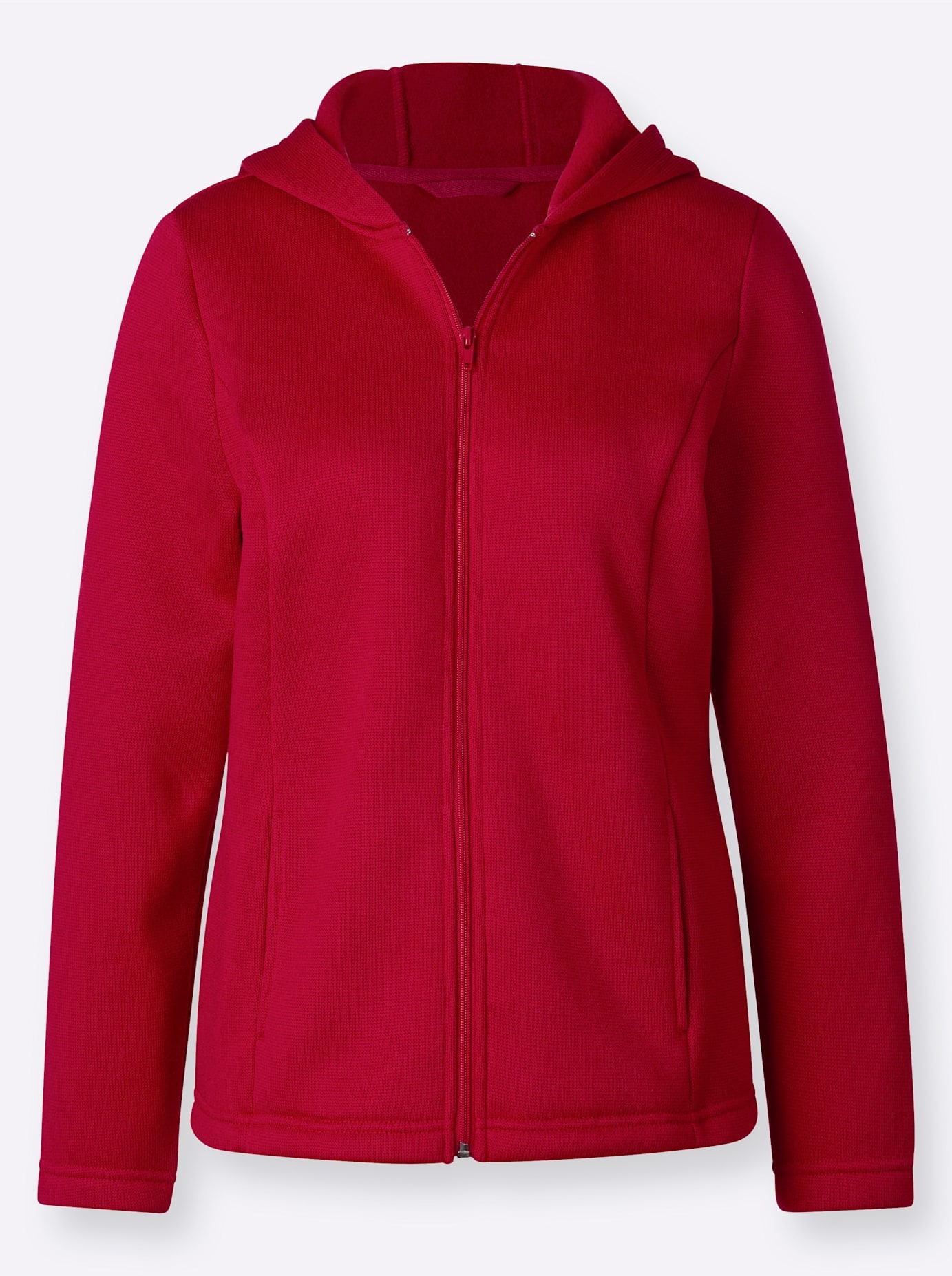 Thumbnail - Classic Basics Strickfleecejacke, mit Kapuze