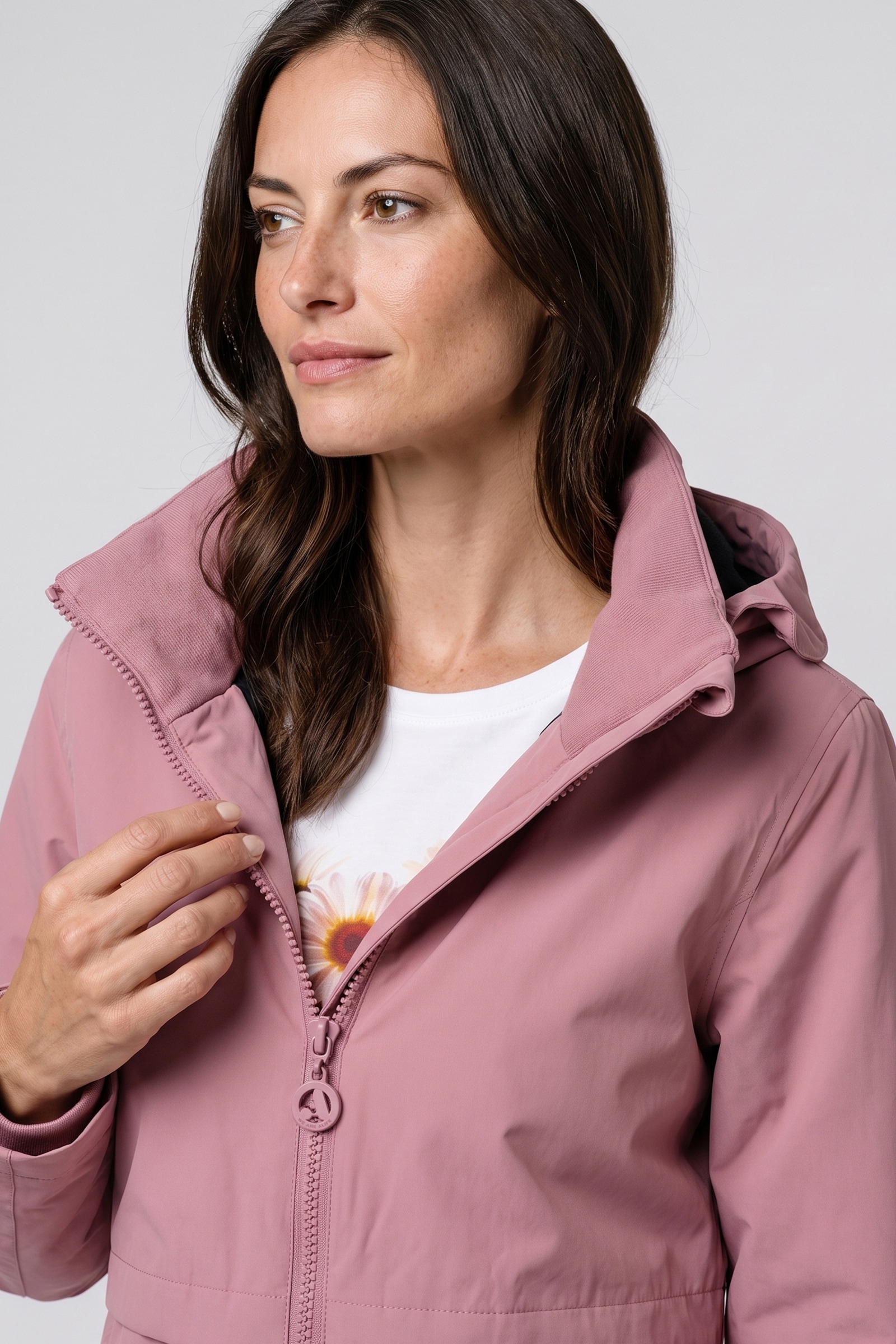 Alife & Kickin Winterjacke »Damen MaluAK A Winterjacke, Jacke« Kapuze am Stehkragen, Zwei-Wege-Reißverschluss, Regular Fit