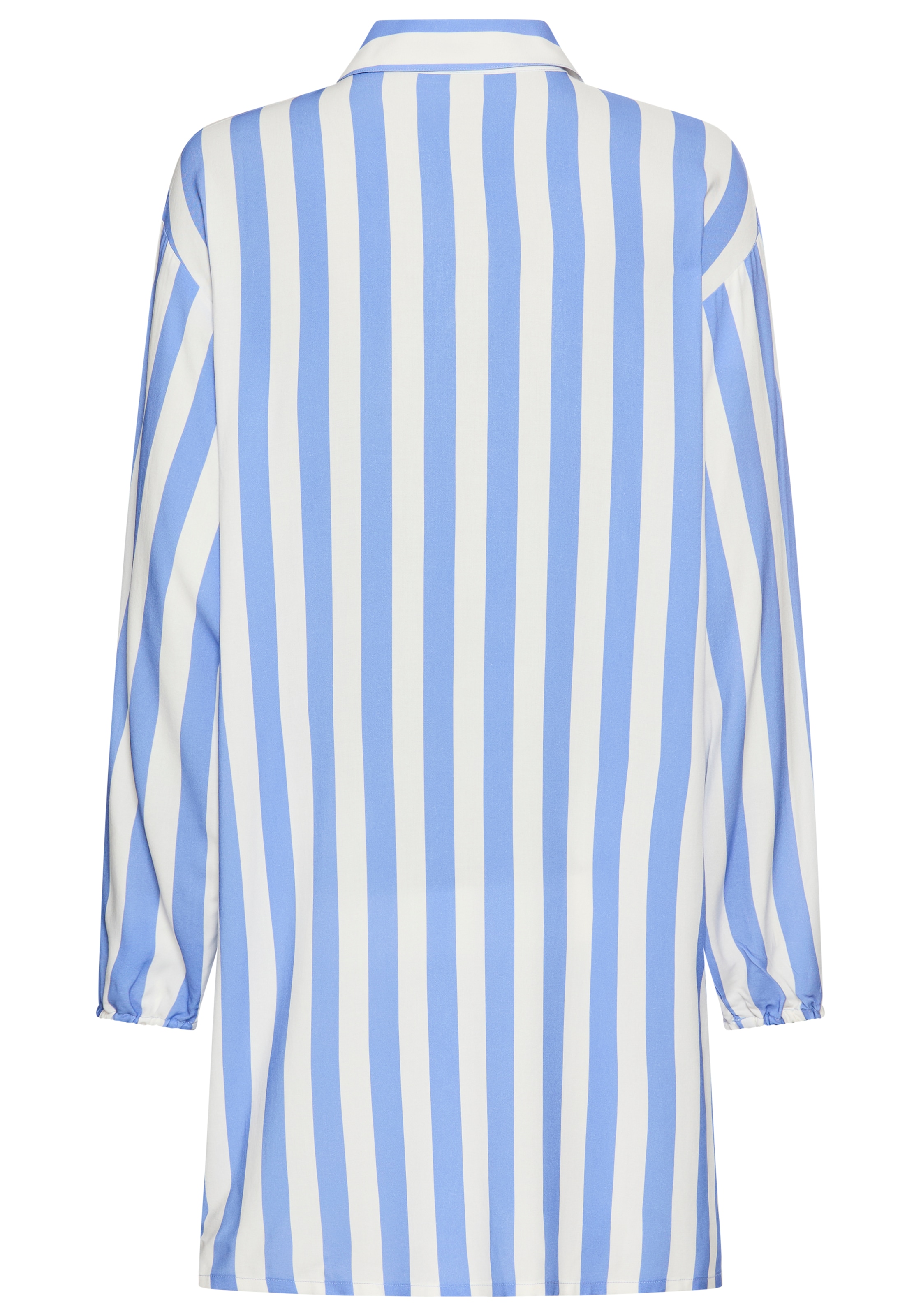 s.Oliver Nachthemd aufgesetzte Tasche mit breiten Streifen