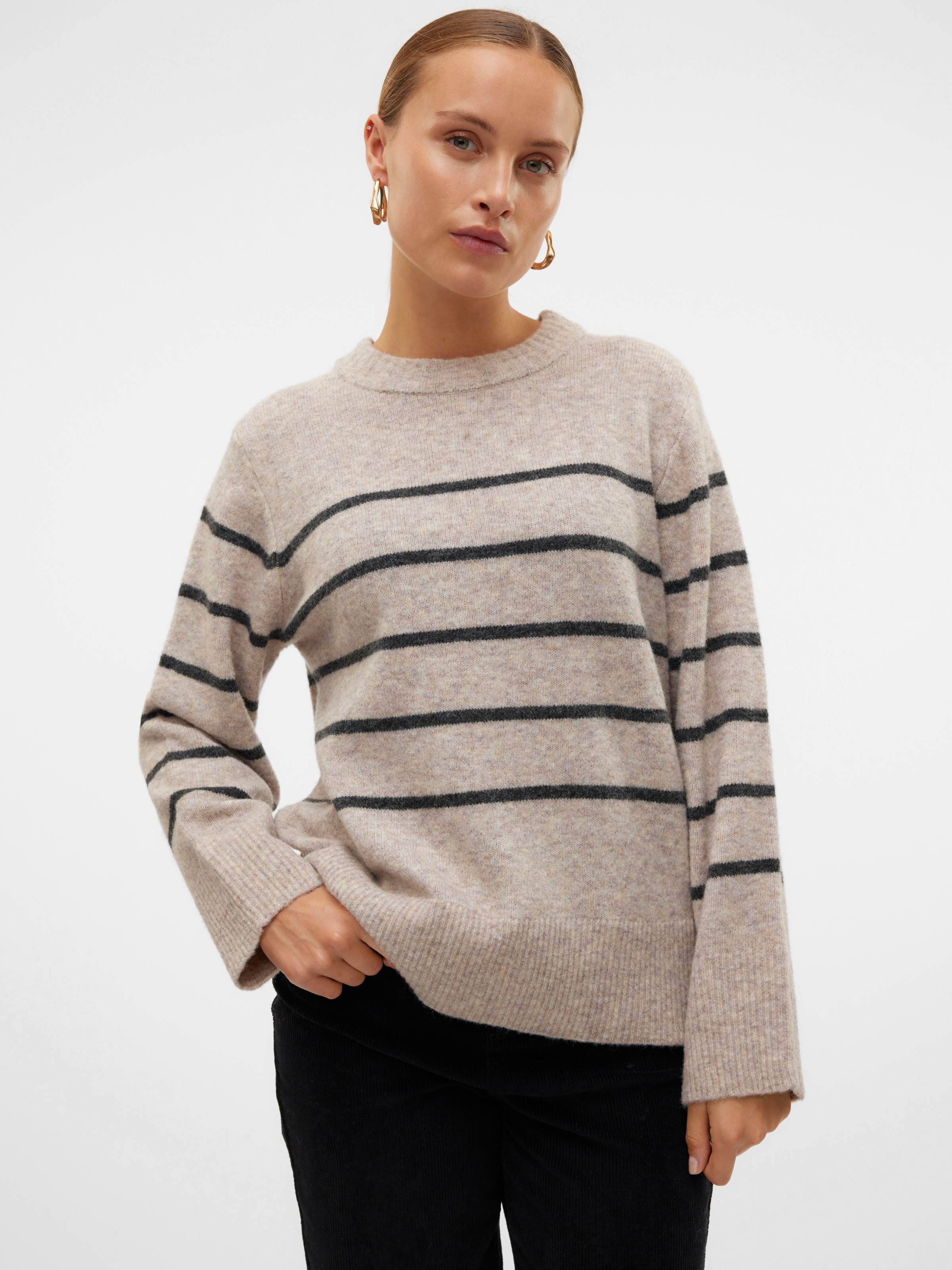 Vero Moda Strickpullover "VMFLAWLESS LS O-NECK PULLOVER GA NOOS" günstig online kaufen