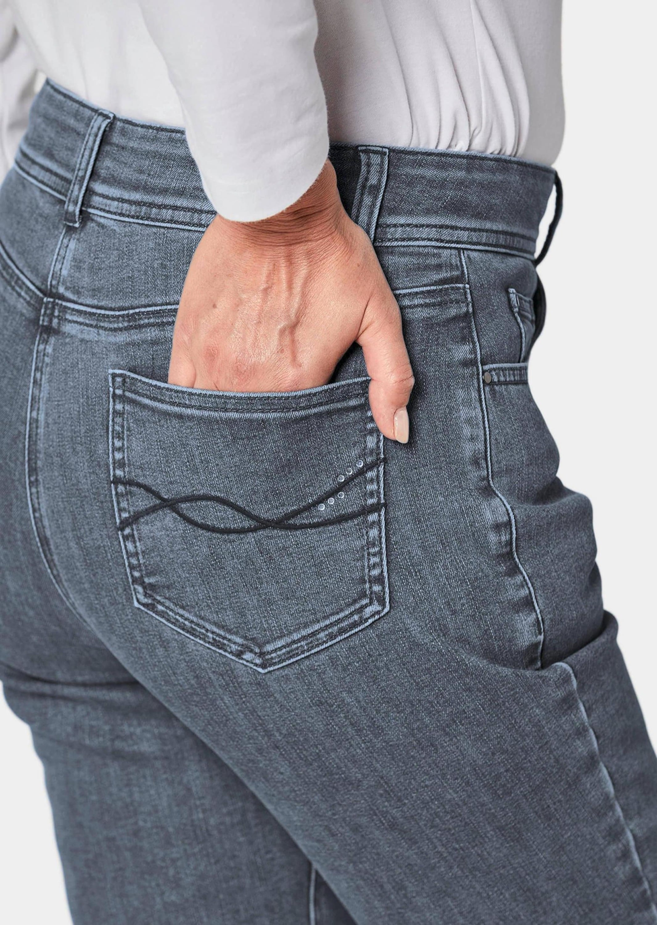 GOLDNER Regular-fit-Jeans »Hose mit Bauchweg-Effekt Superbequeme Hose mit Bauchweg-Effekt«