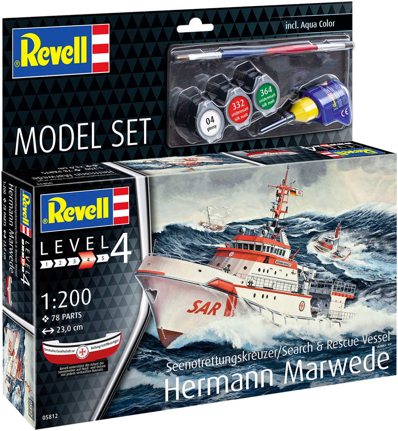 Revell® Modellbausatz »Seenotkreuzer, Hermann Marwede«, Made in Europe