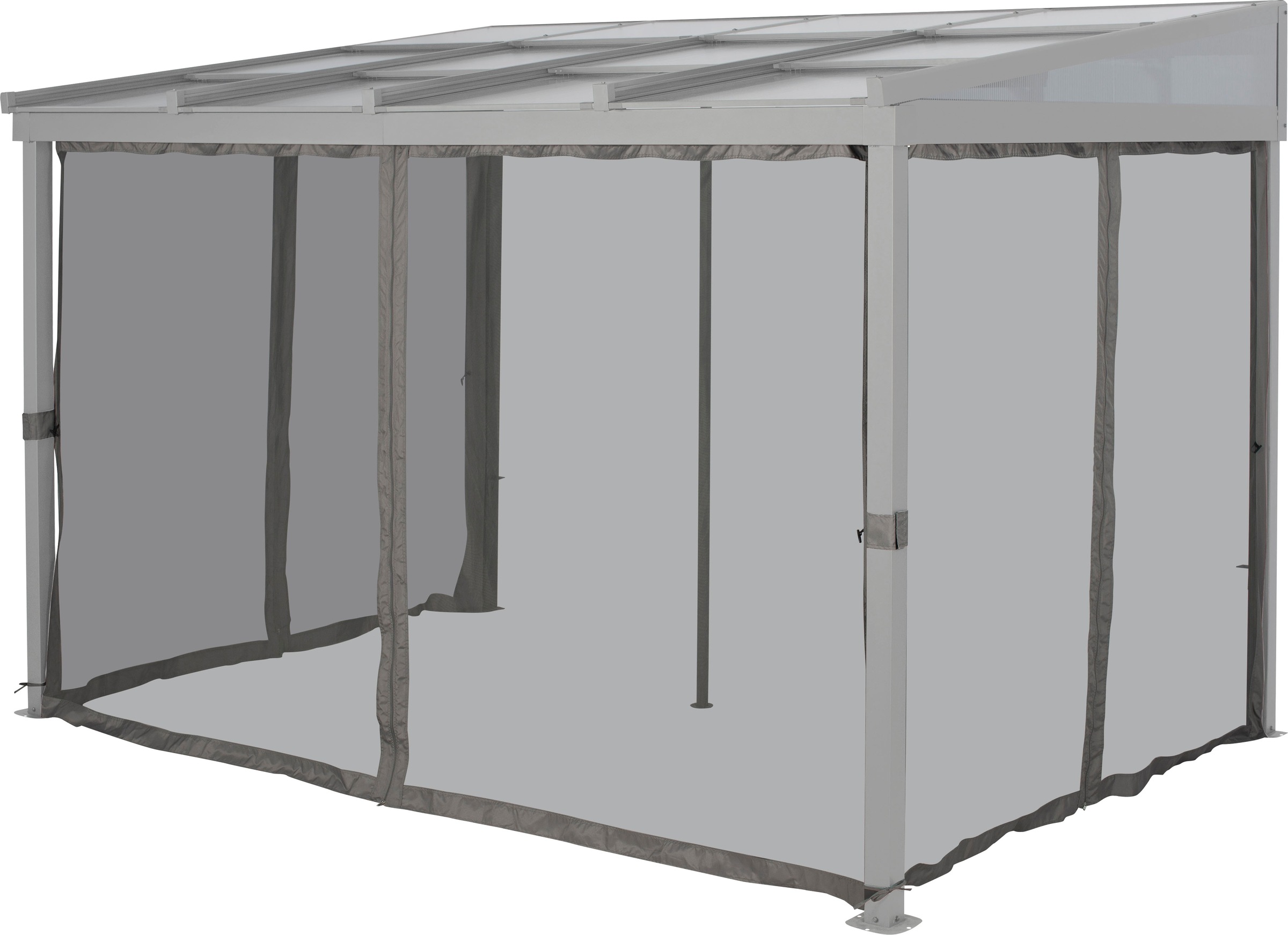 KONIFERA Pavillonseitenteil Moskitonetz für Anbaupavillon Bilbao, BxT: 360x250 cm, abnehmbar