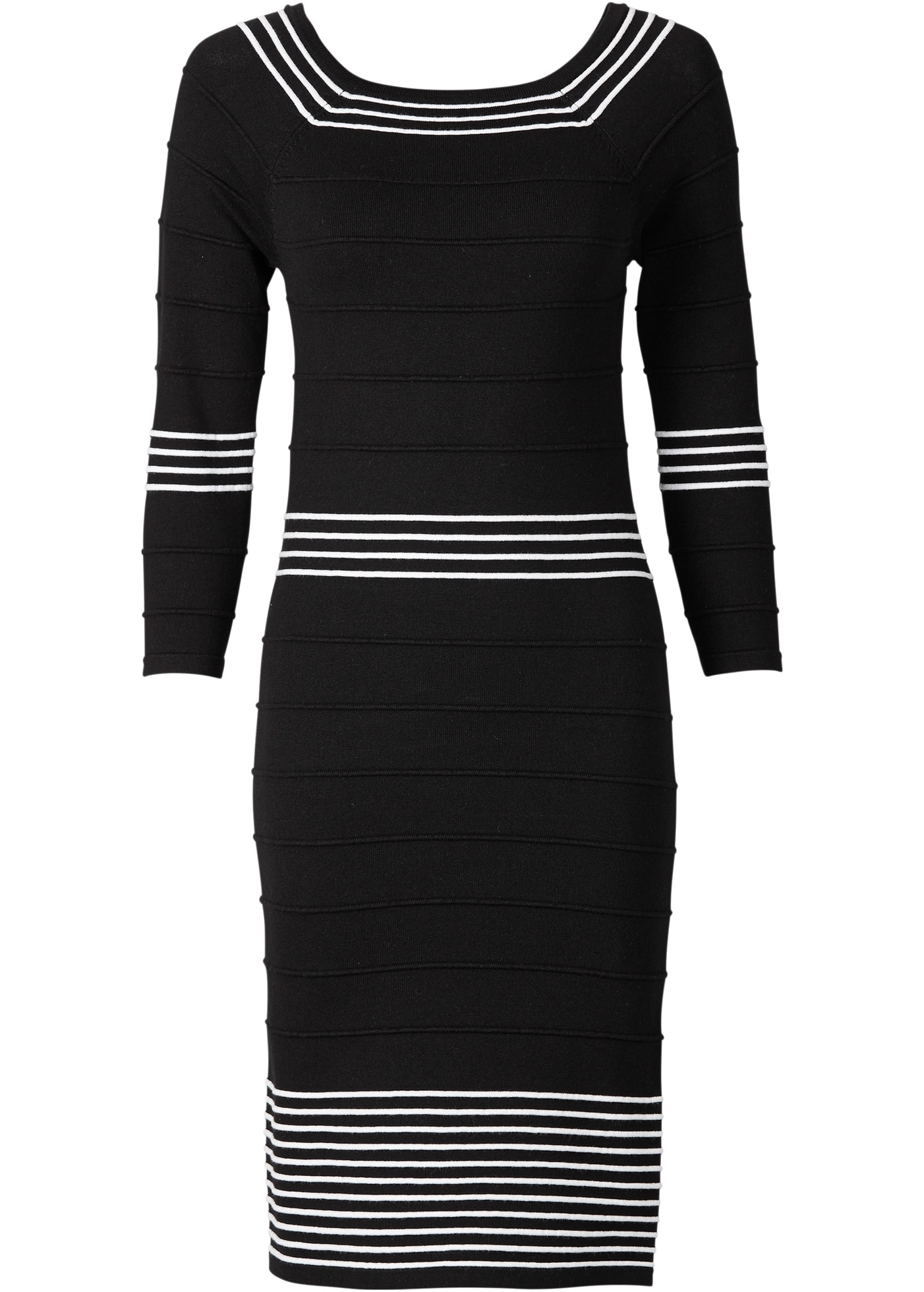 bonprix Strickkleid »Strickkleid aus fließendem Viskose-Mix« Strickkleid aus fließendem Viskose-Mix