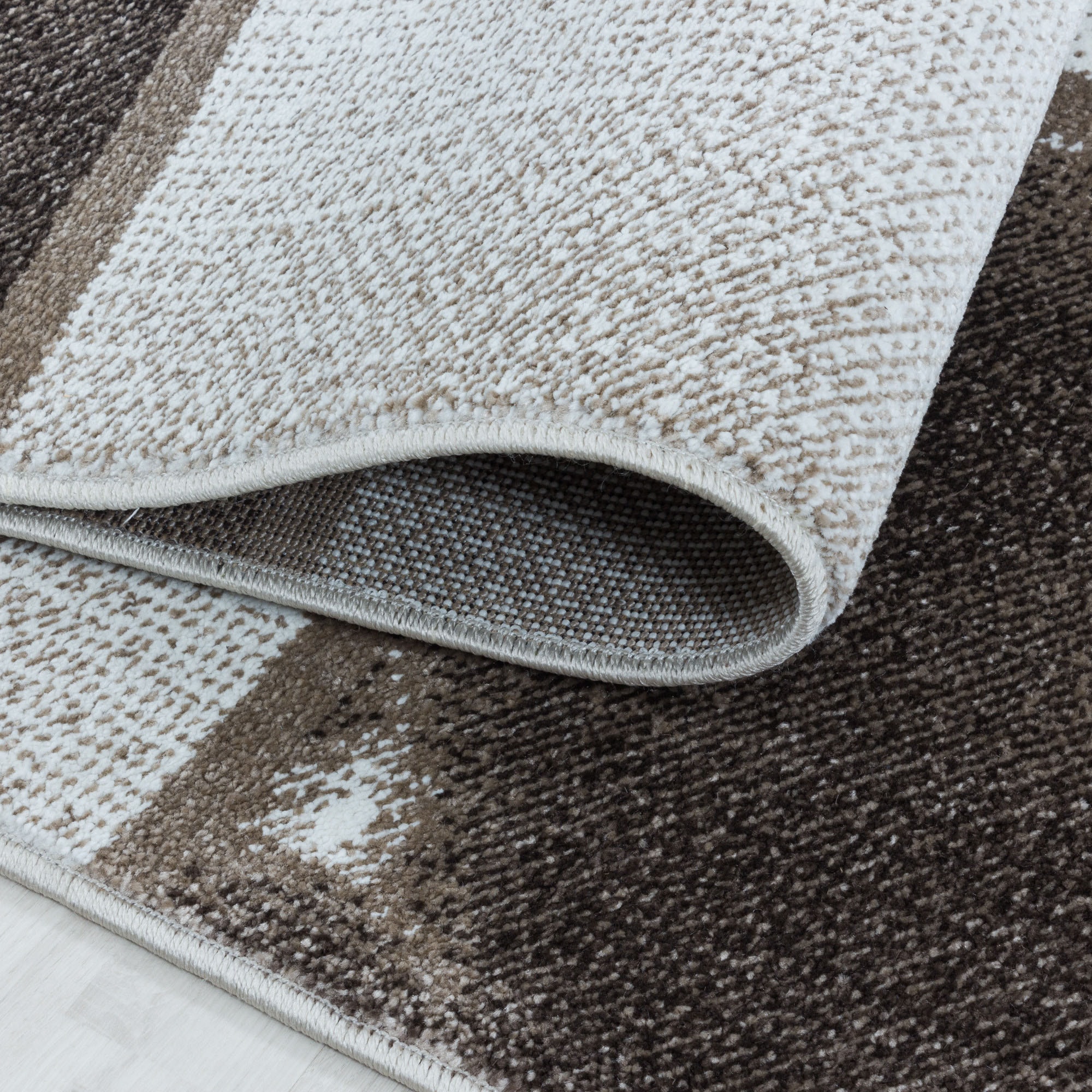 Ayyildiz Teppiche Teppich »OTTAWA 4201«, rechteckig, 8 mm Höhe, Karo Muster, Kurzflor, Wohnzimmer