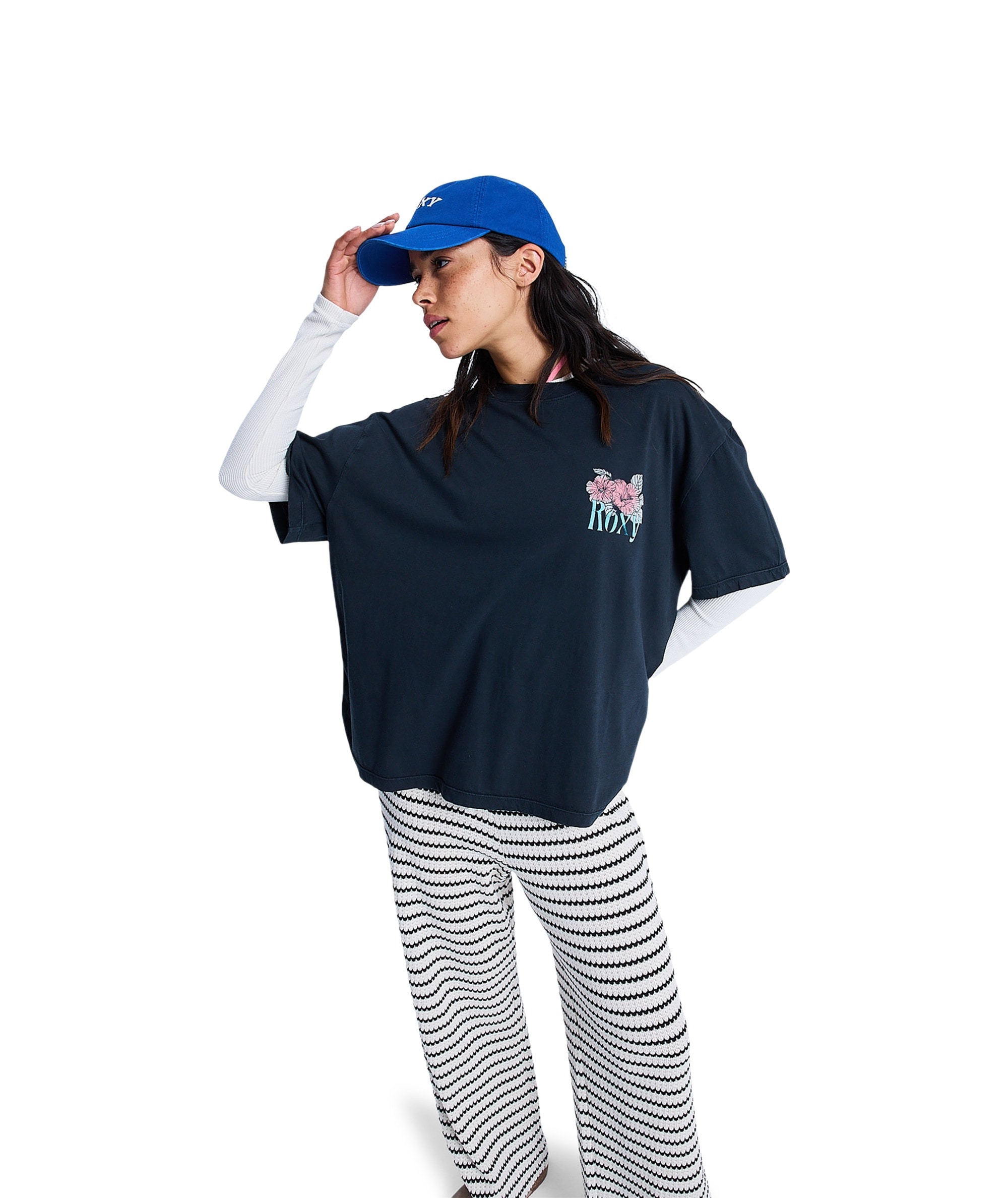 Roxy T-Shirt »TALLOVERSIZE WASHED« Kurzarm, lässiger Stil, für Alltag und entspannte Aktivitäten