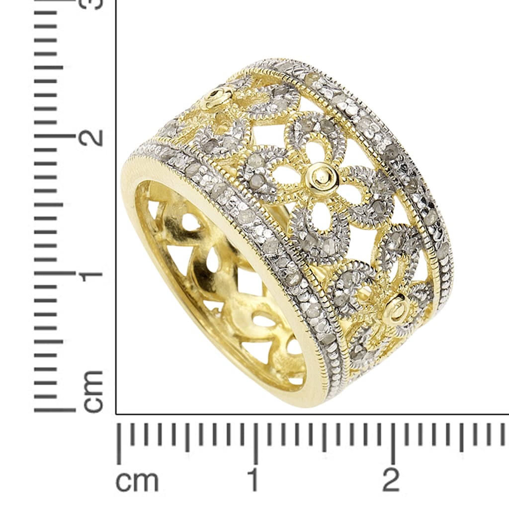 Diamonds by Ellen K. Fingerring »Silber 925 Diamant 0,20ct.«