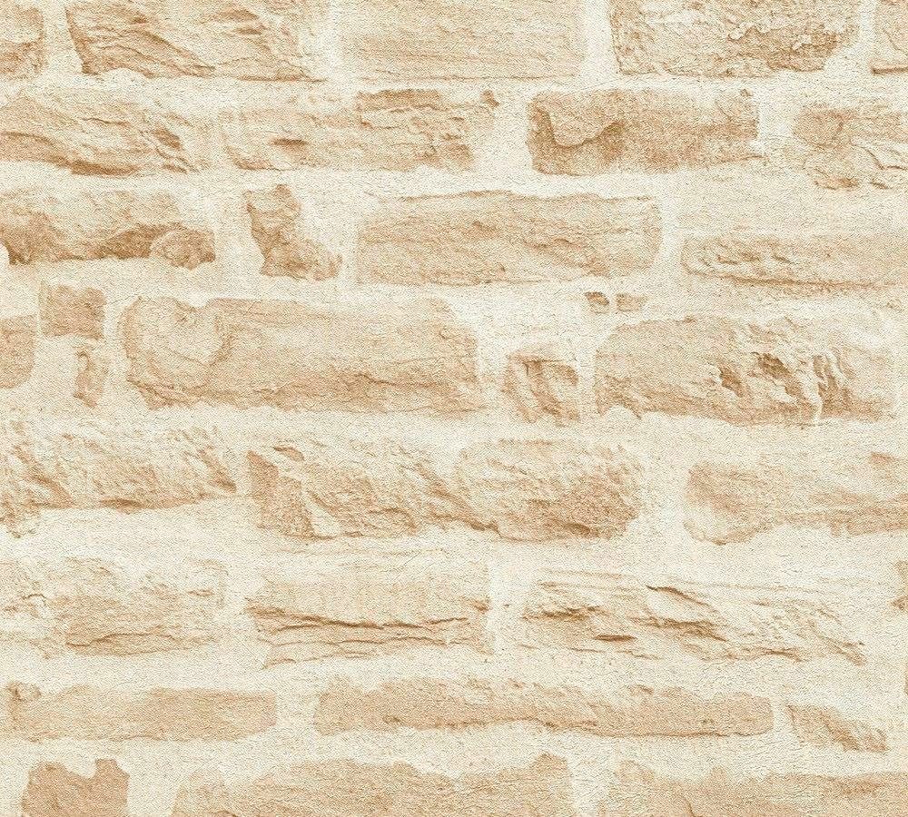 living walls Vliestapete "Best of Wood`n Stone" Steinoptik realistisch urban leicht strukturiert Struktur Tapete Stein Tapeten Wohnzimmer Schlafzimmer Küche Flur Optik
