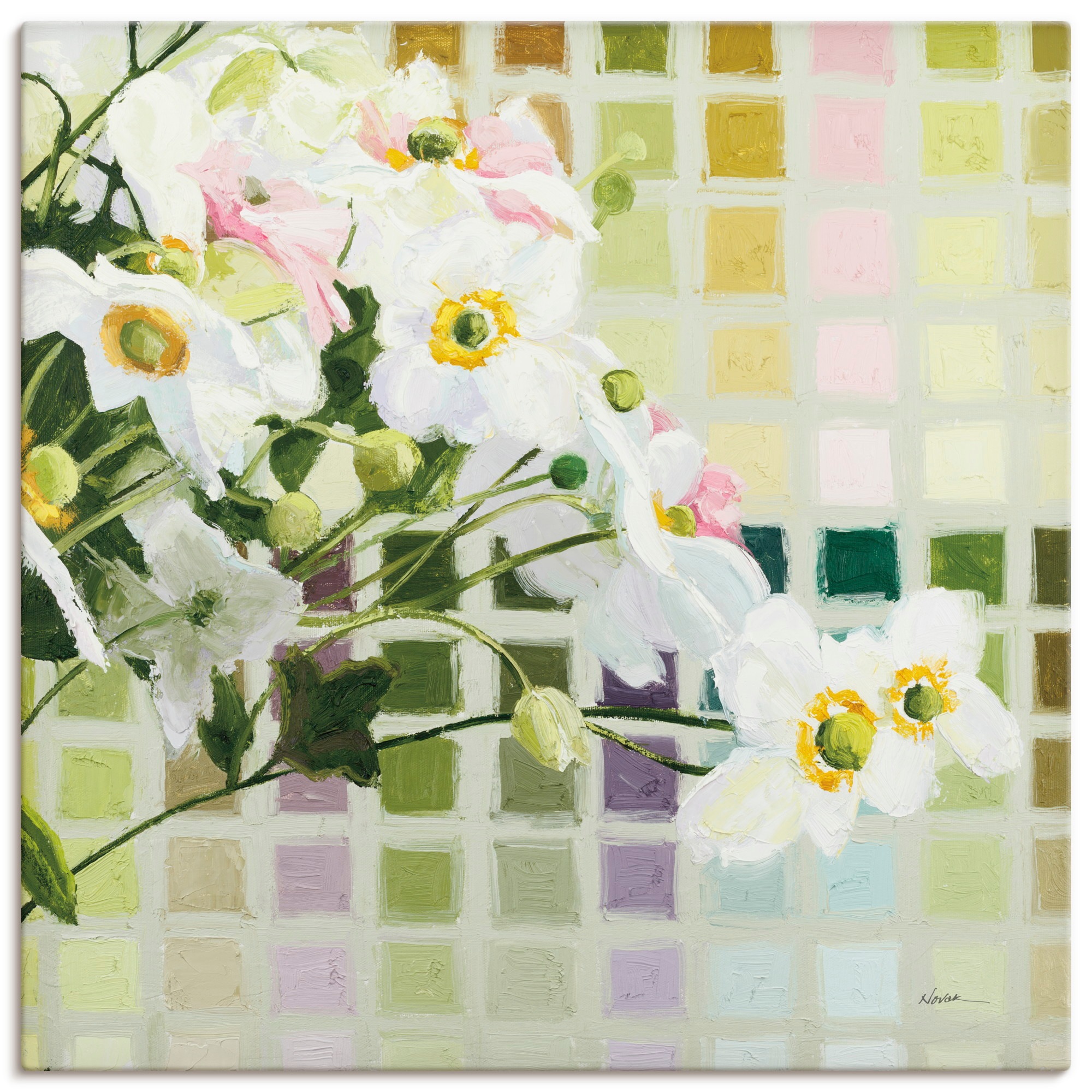 Artland Wandbild "Color Chart I" Blumenbilder 1 Stk. tlg. als Alubild, Leinwandbild, Poster, Wandaufkleber in verschied. Größen