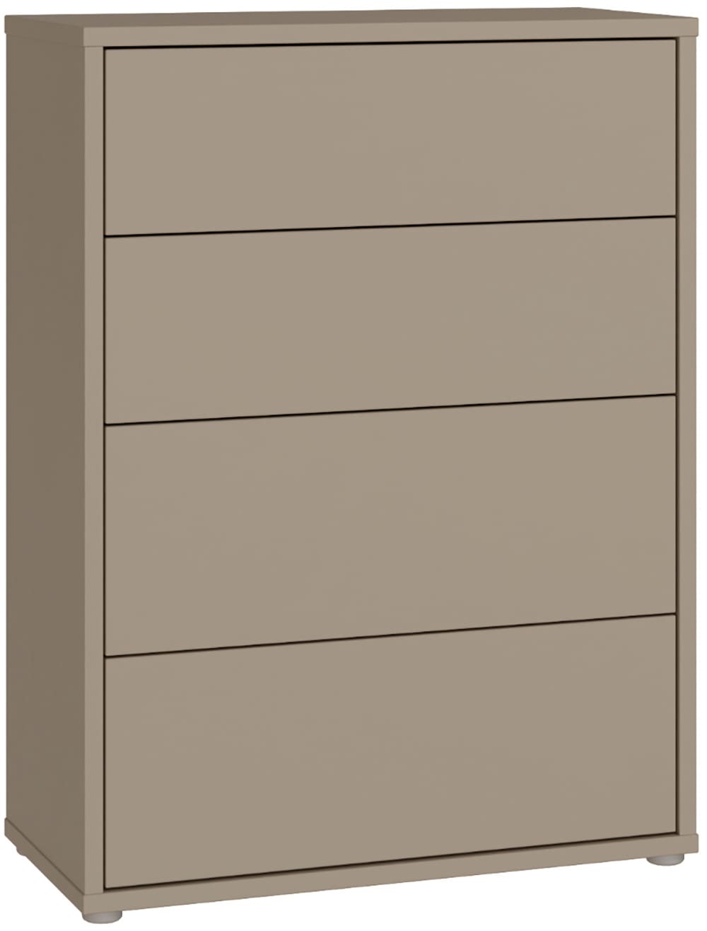 FORTE Kommode "Alice Springs, Kommode 4 Schubkästen B/H/T 74,5/99,1/34,9 cm" Schubkästen mit Vollauszug, Grifflos, Push to open