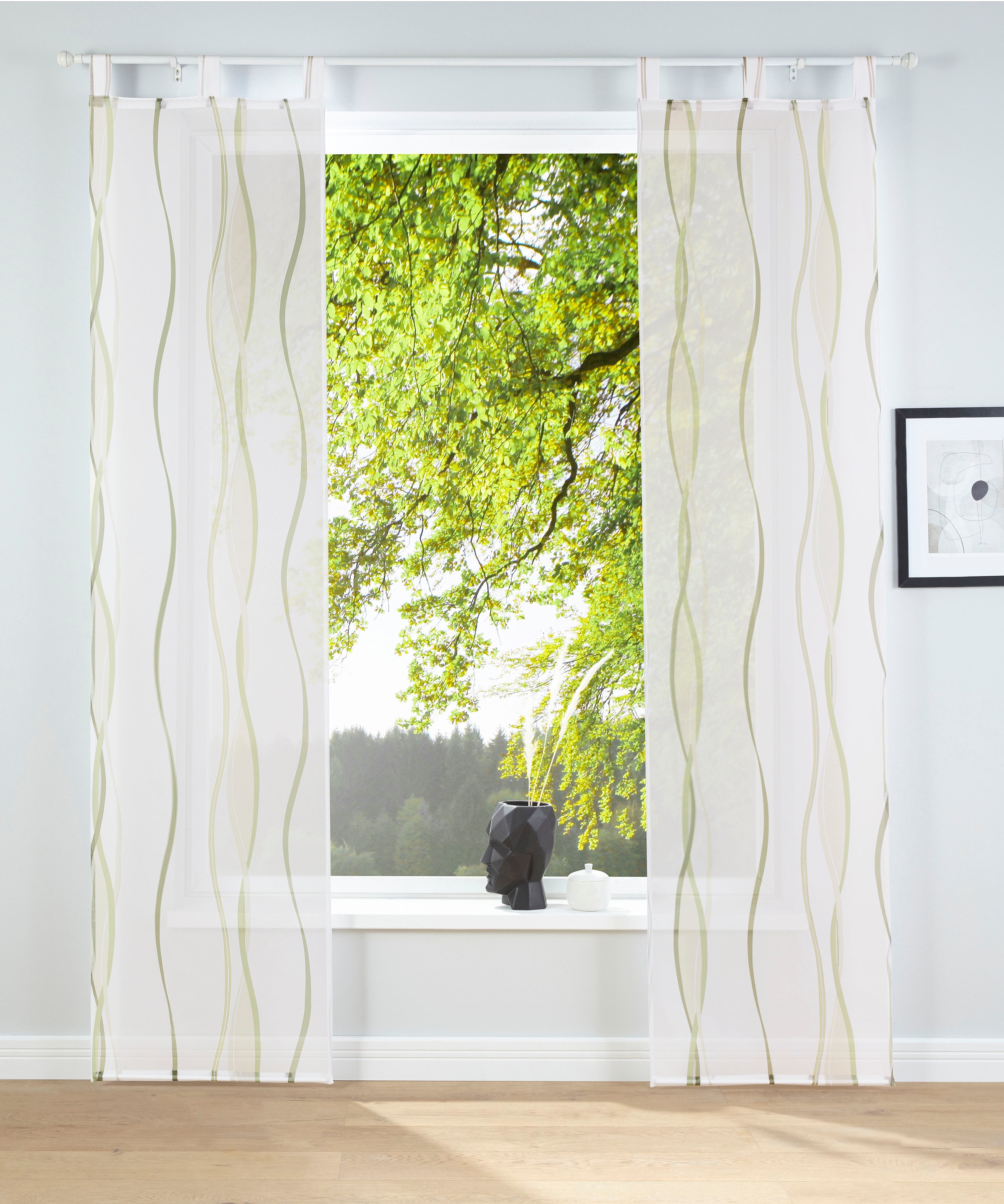 OTTO home Schiebegardine "Dimona" Schlaufen 2 Stk. tlg. 2er-Set, Fertiggard günstig online kaufen