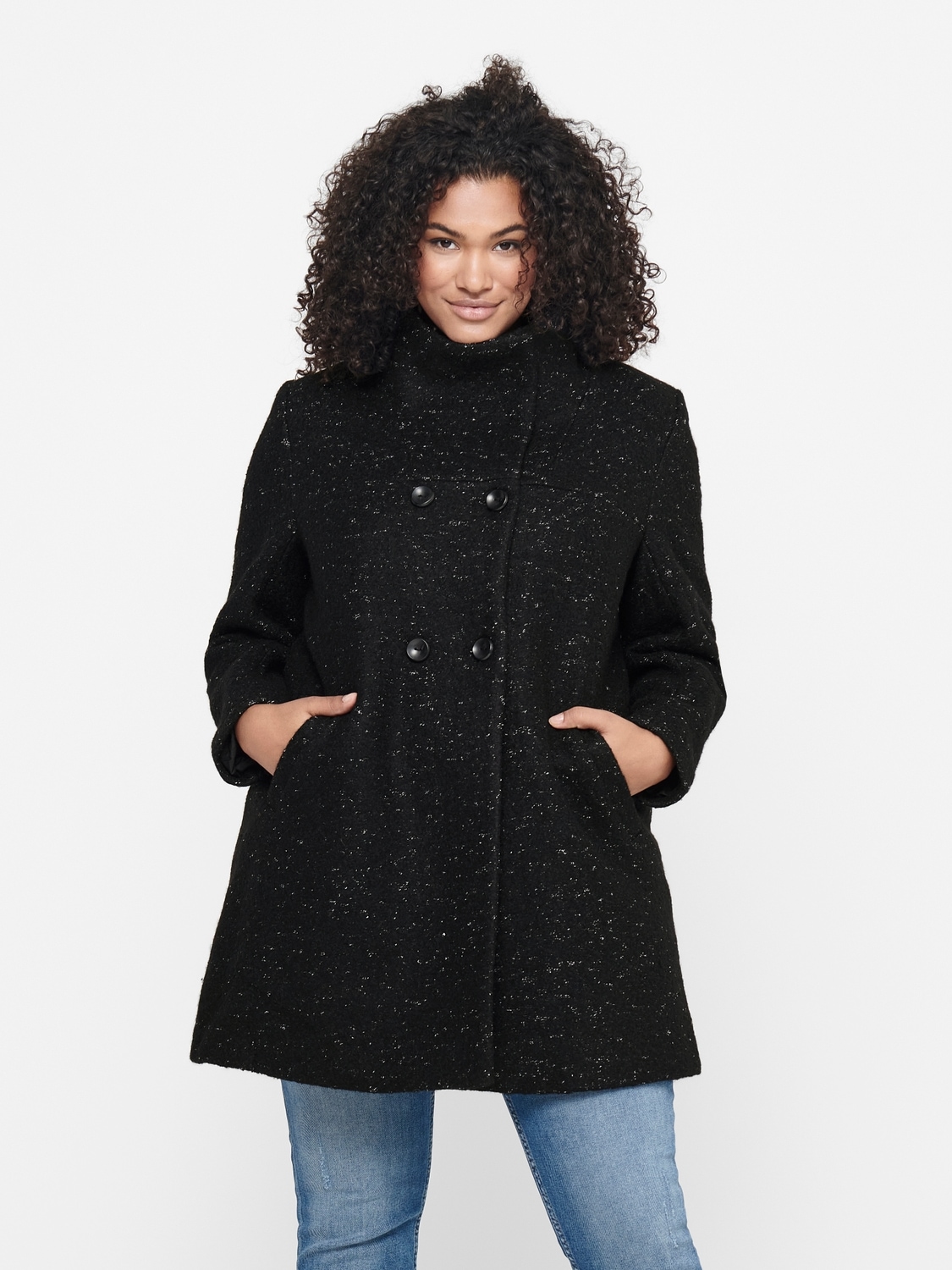 Black Friday ONLY CARMAKOMA Kurzmantel CARNEWSOPHIA WOOL COAT OTW BAUR