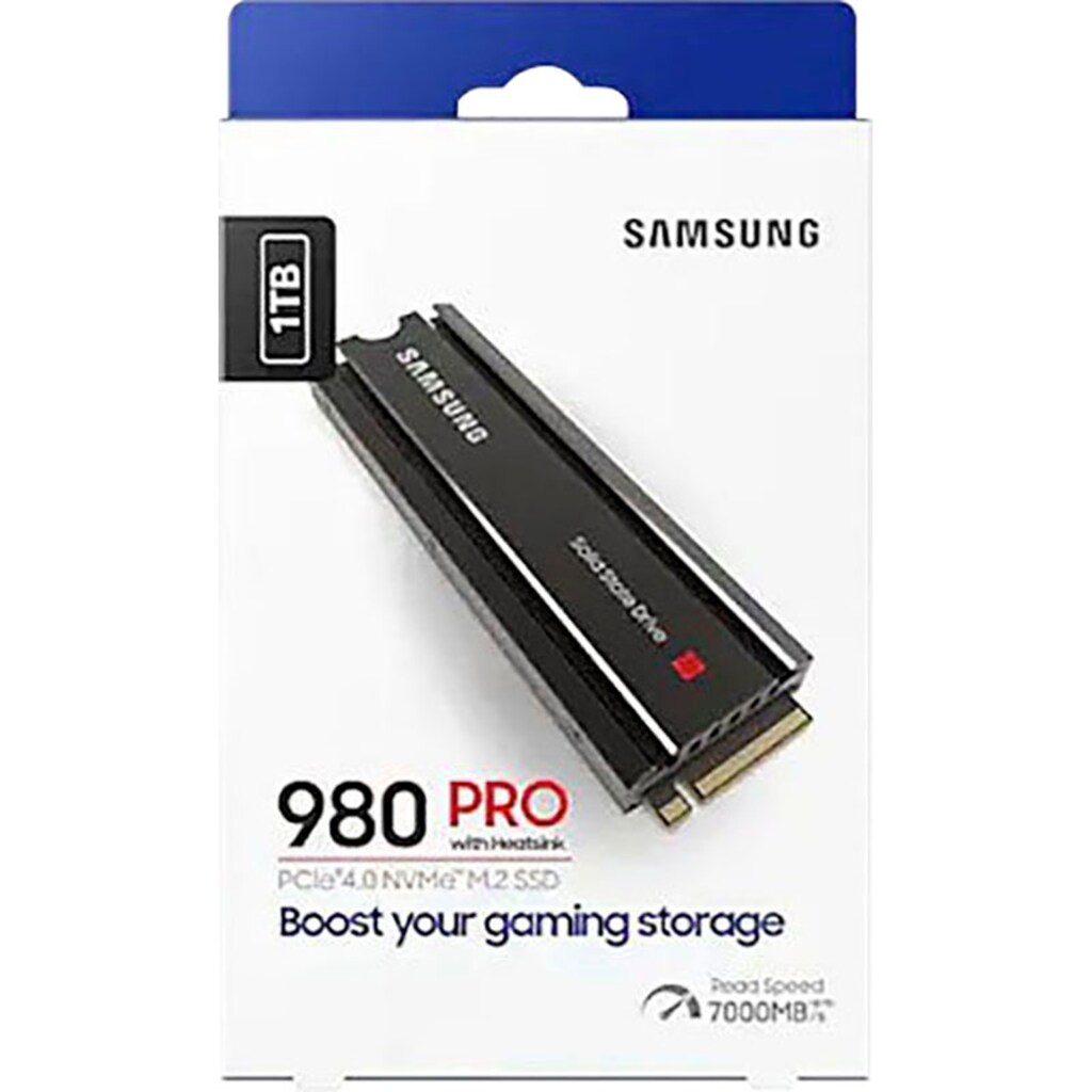 Samsung interne SSD »980 PRO Heatsink SSD 1TB + God of War Ragnarök PlayStation 5«, Anschluss PCIe Gen 4.0 x4