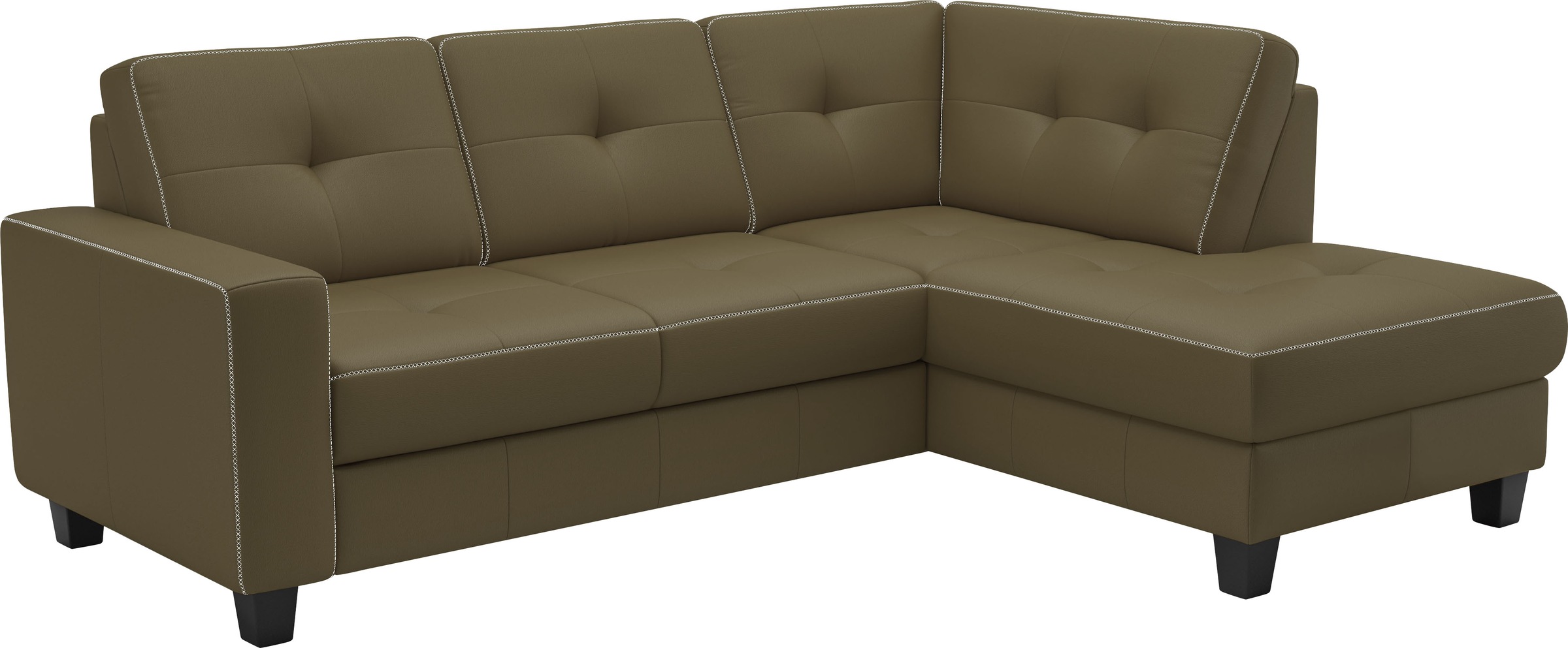 Places of Style Ecksofa »Varese«, wahlweise mit Bettfunktion und Bettkasten