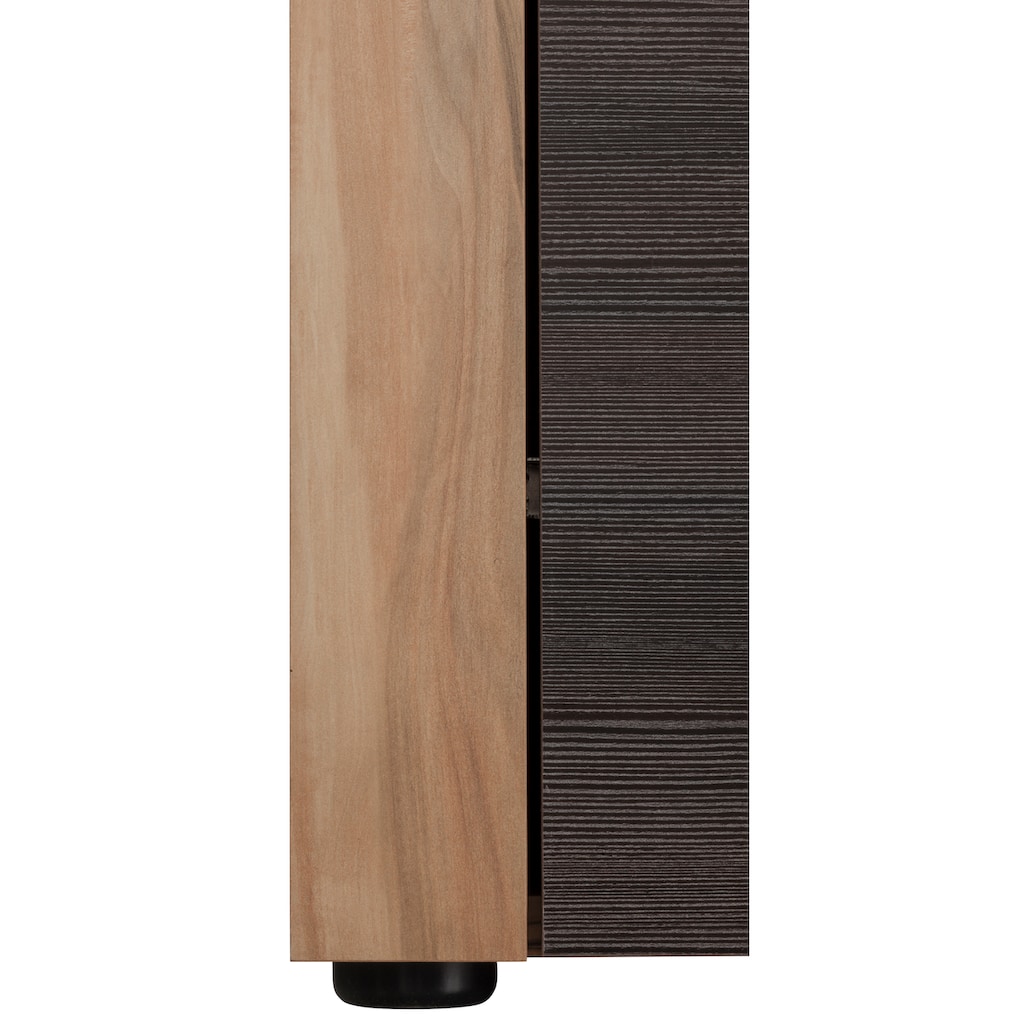 welltime Hochschrank »Carcassonne«, mit Rahmenoptik in Holztönen, Breite 36 cm