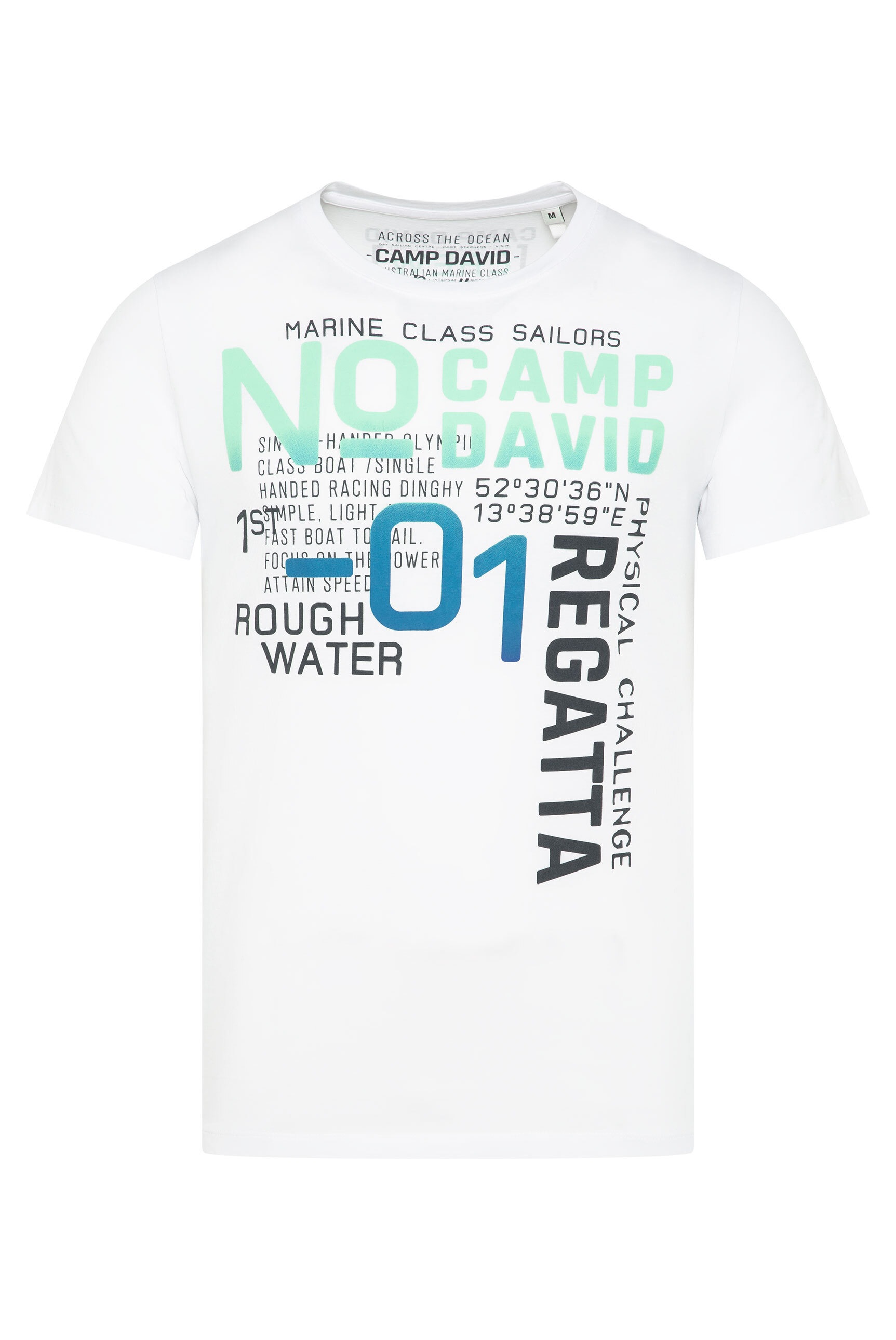 CAMP DAVID Rundhalsshirt, aus Baumwolle