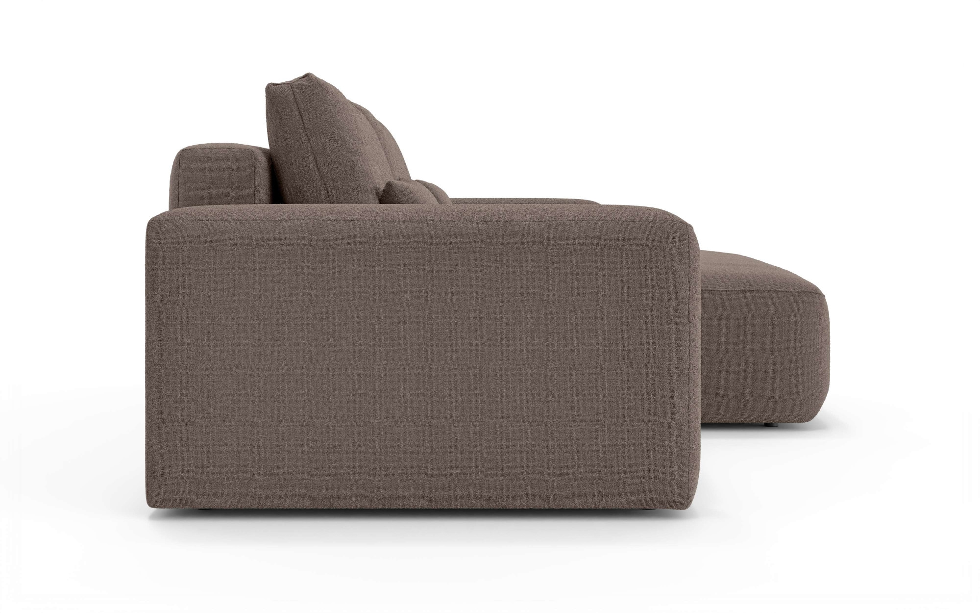 OTTO home Ecksofa »MATTS Schlafsofa mit Bettkasten, Maße B/T/H: 265/159/89 cm«, L-Form mit Recamiere rechts oder links, hoher Sitzkomfort