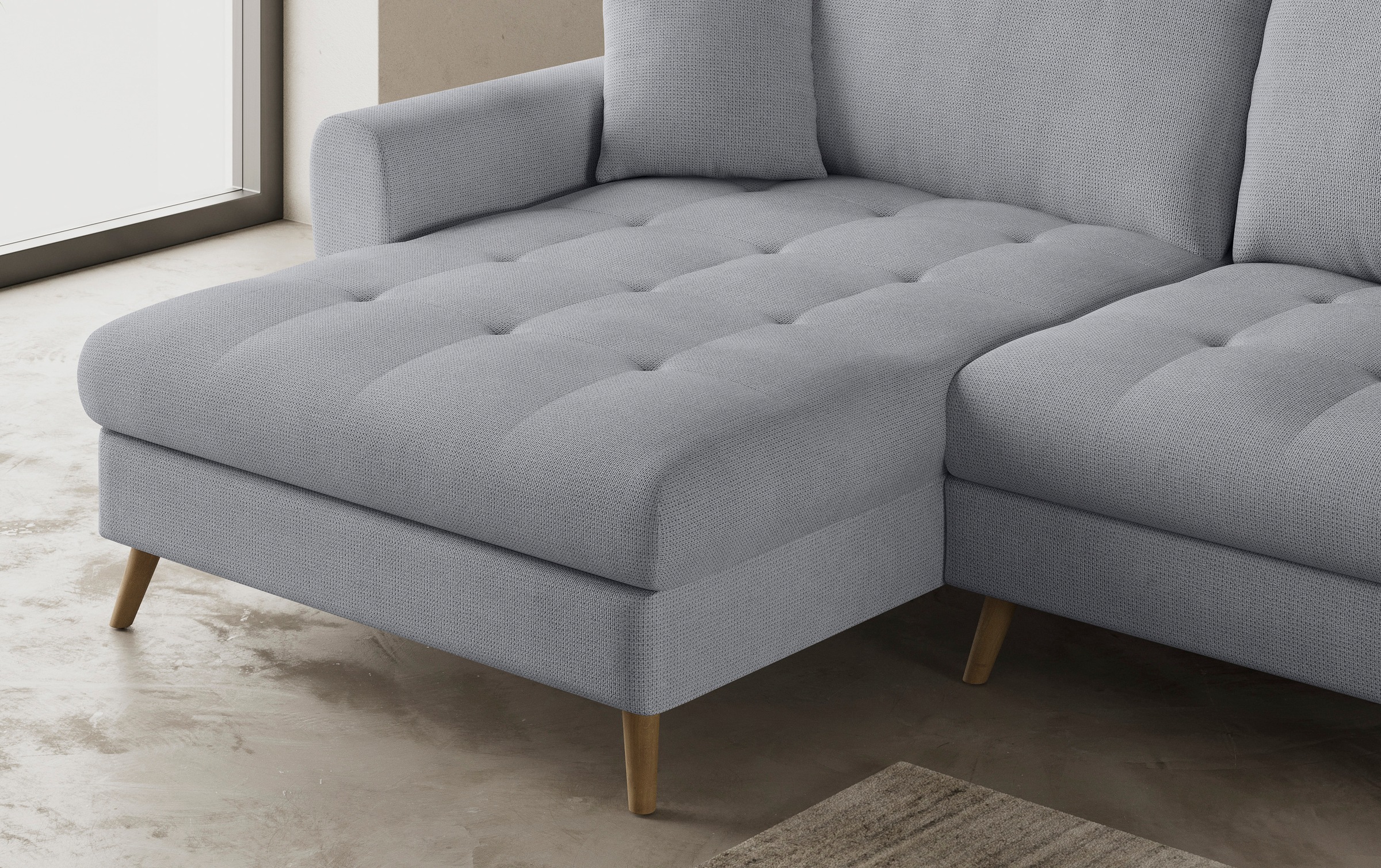 Mr. Couch Ecksofa »Blackburn II, L-Form«, Mit Kaltschaumpolsterung bis 140 kg belastbar