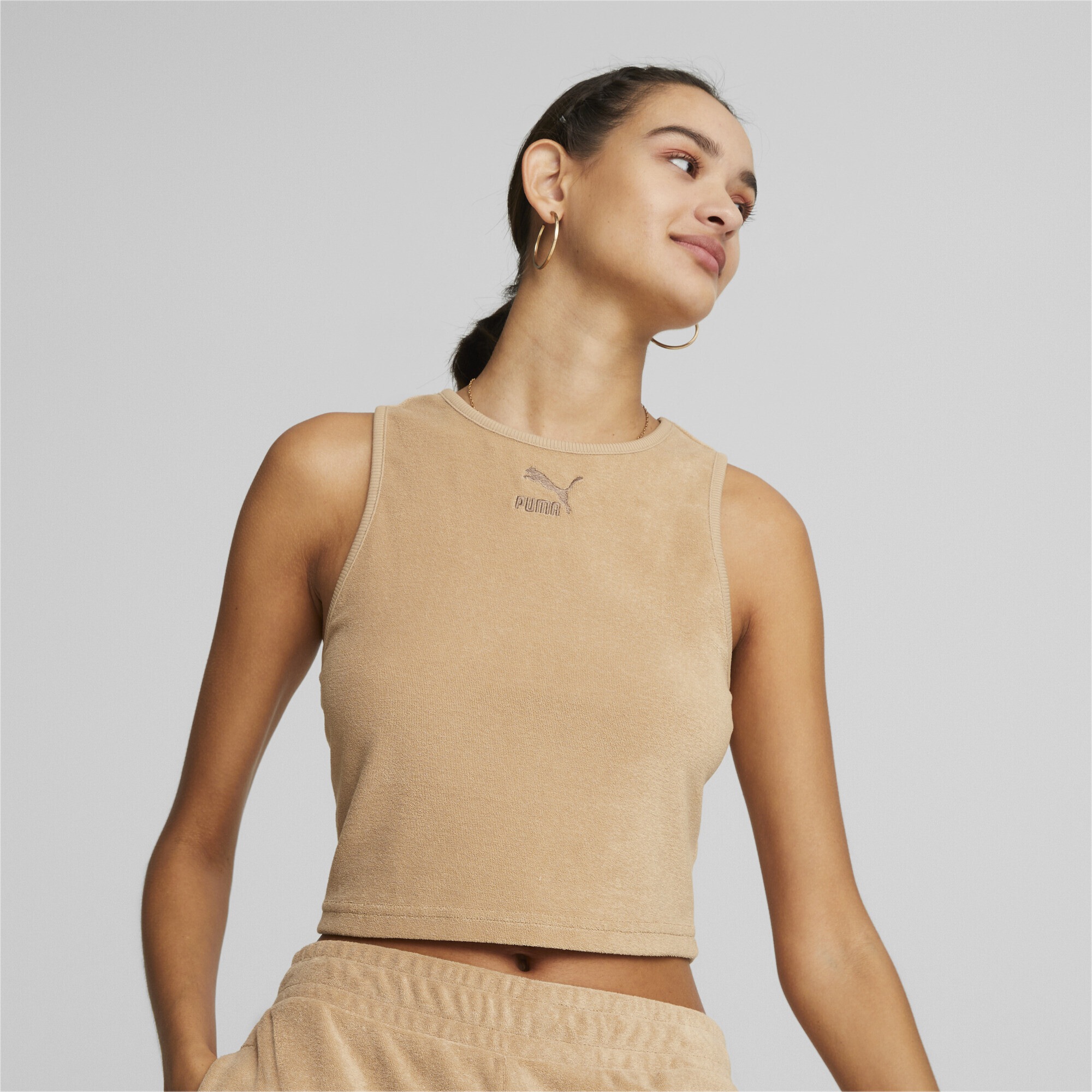 PUMA T-Shirt »Classics Frottee-Top Damen«