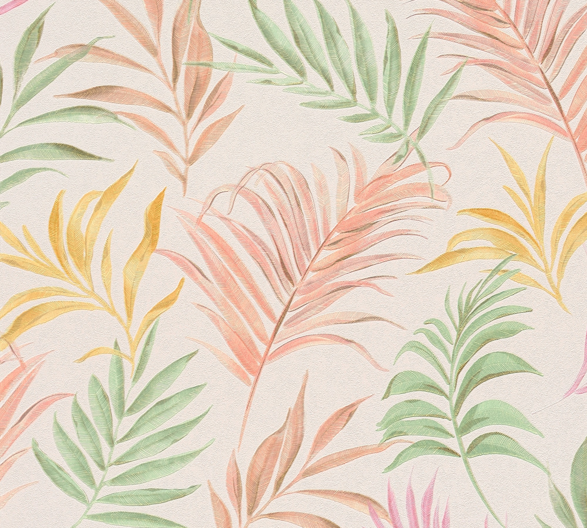 CosmoLiving by Cosmopolitan Vliestapete »Midnight Botanica-Mystery Tapete« matt strukturiert Tropisches Blätterdesign in moderner Eleganz