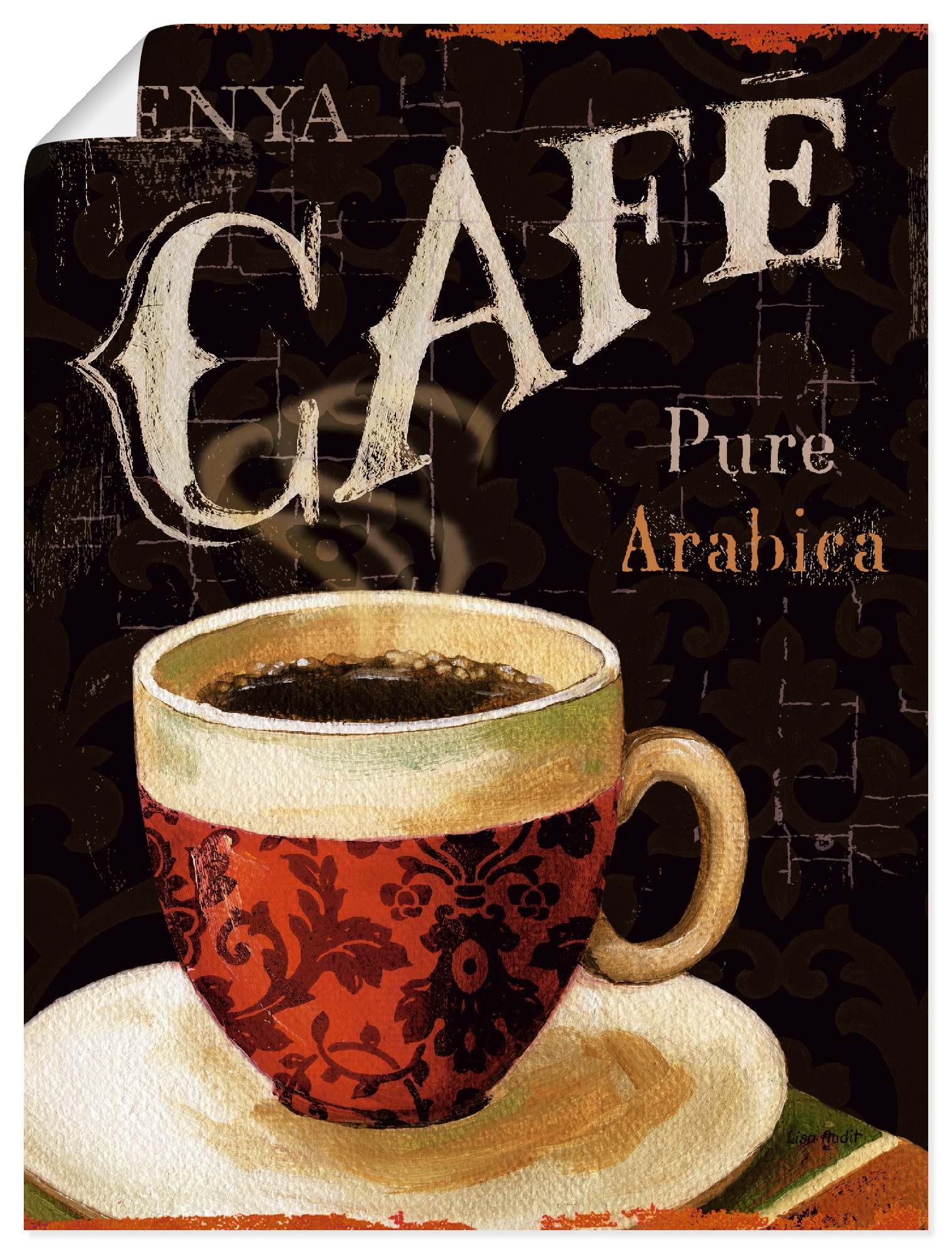 Artland Wandbild »Heutiger Kaffee I«, Getränke, (1 St.), als Leinwandbild,  Wandaufkleber oder Poster in versch. Größen bestellen | BAUR