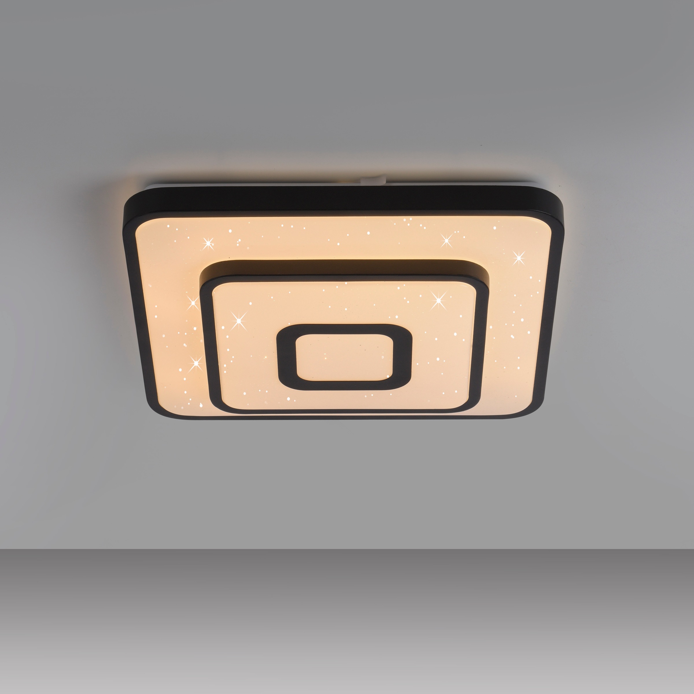 JUST LIGHT LED Deckenleuchte »TURANUS« LED-Board 1 Stk. Warmweiß Starry-Cover